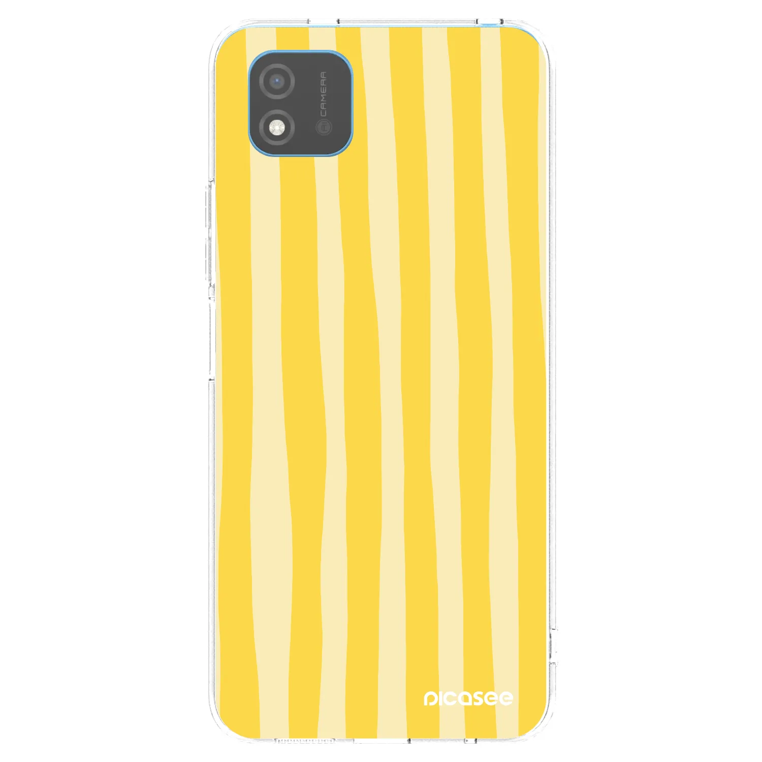 Picasee husă transparentă din silicon pentru Realme C11 (2021) - Lines lemon