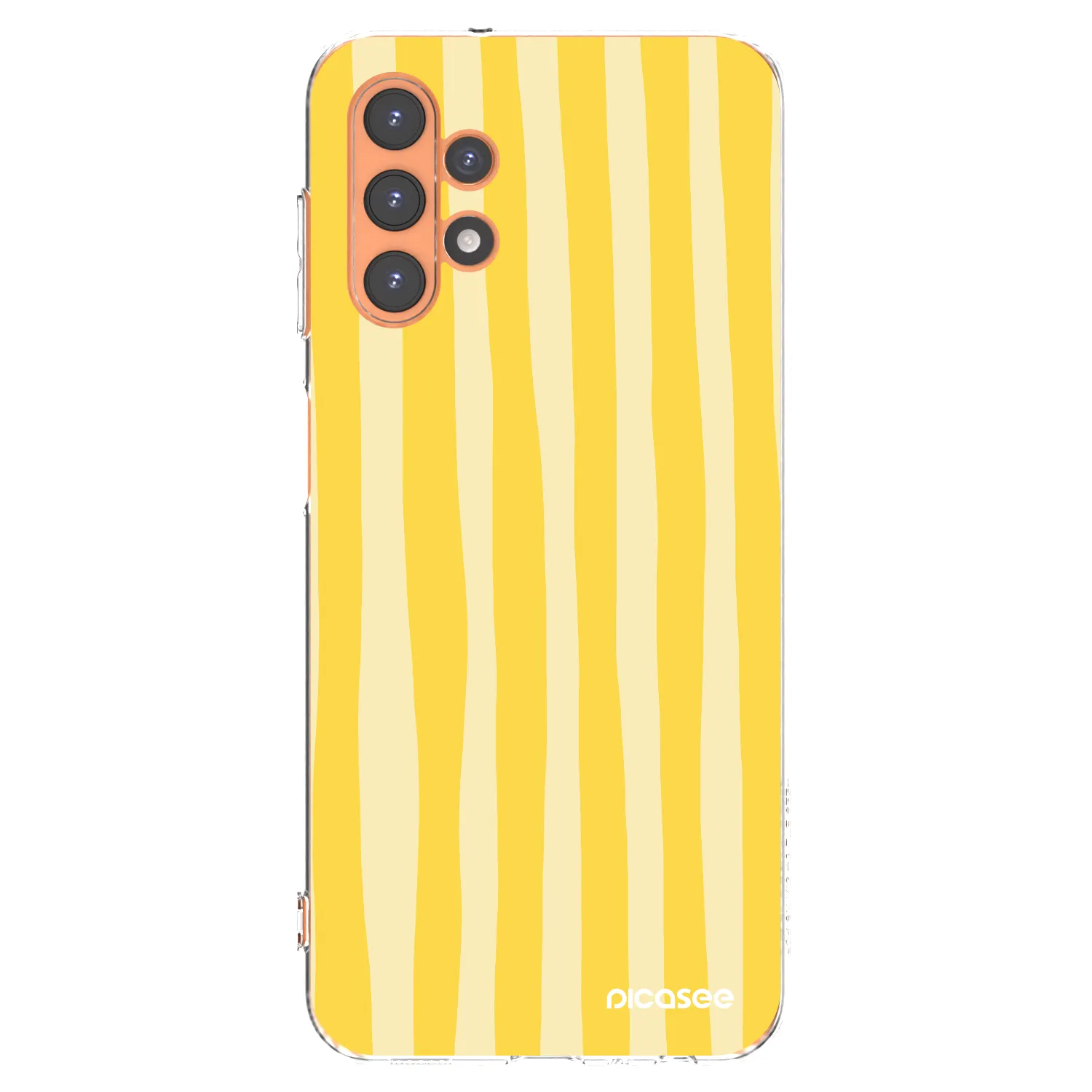 Picasee husă transparentă din silicon pentru Samsung Galaxy A13 4G A135 - Lines lemon