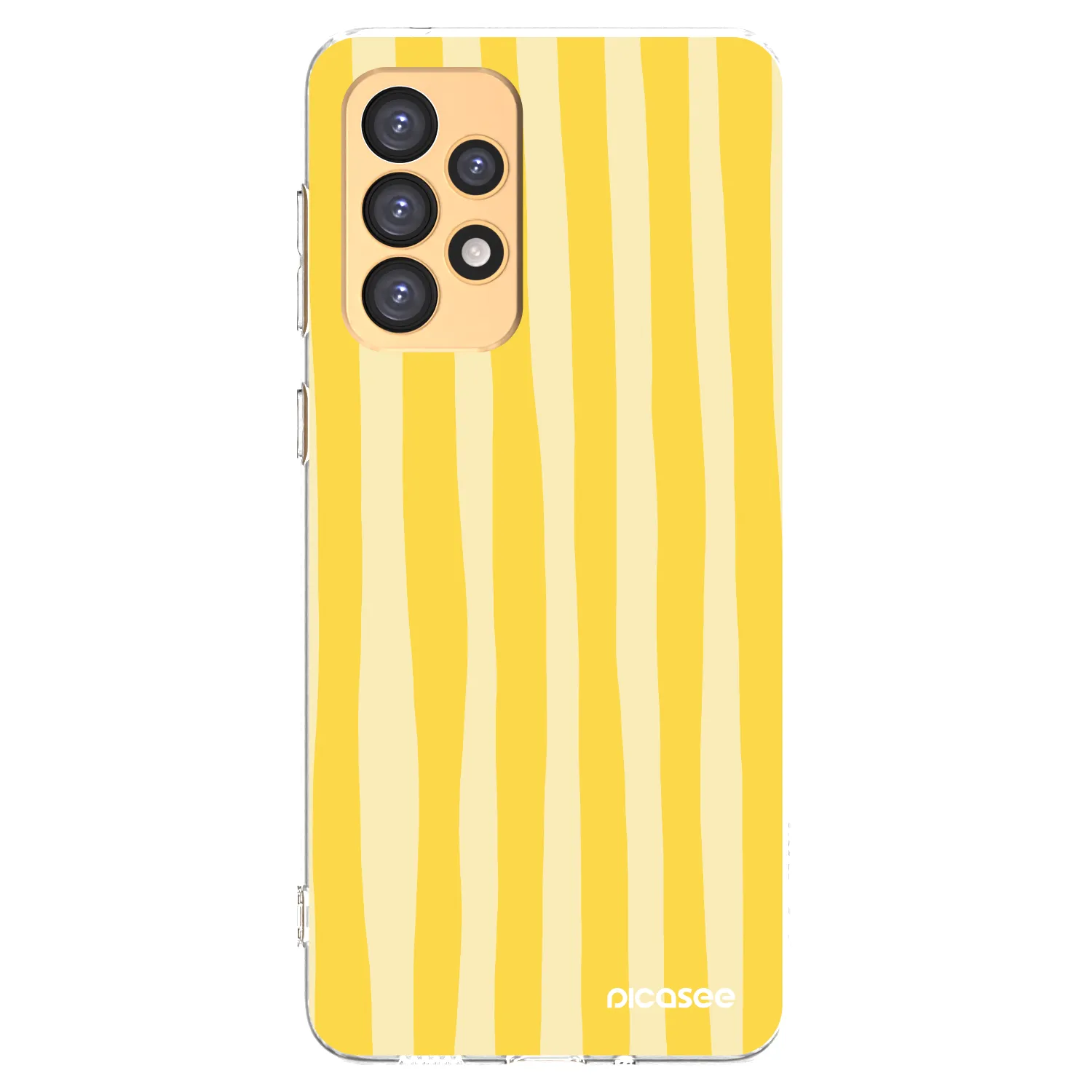 Picasee husă transparentă din silicon pentru Samsung Galaxy A33 5G A336 - Lines lemon