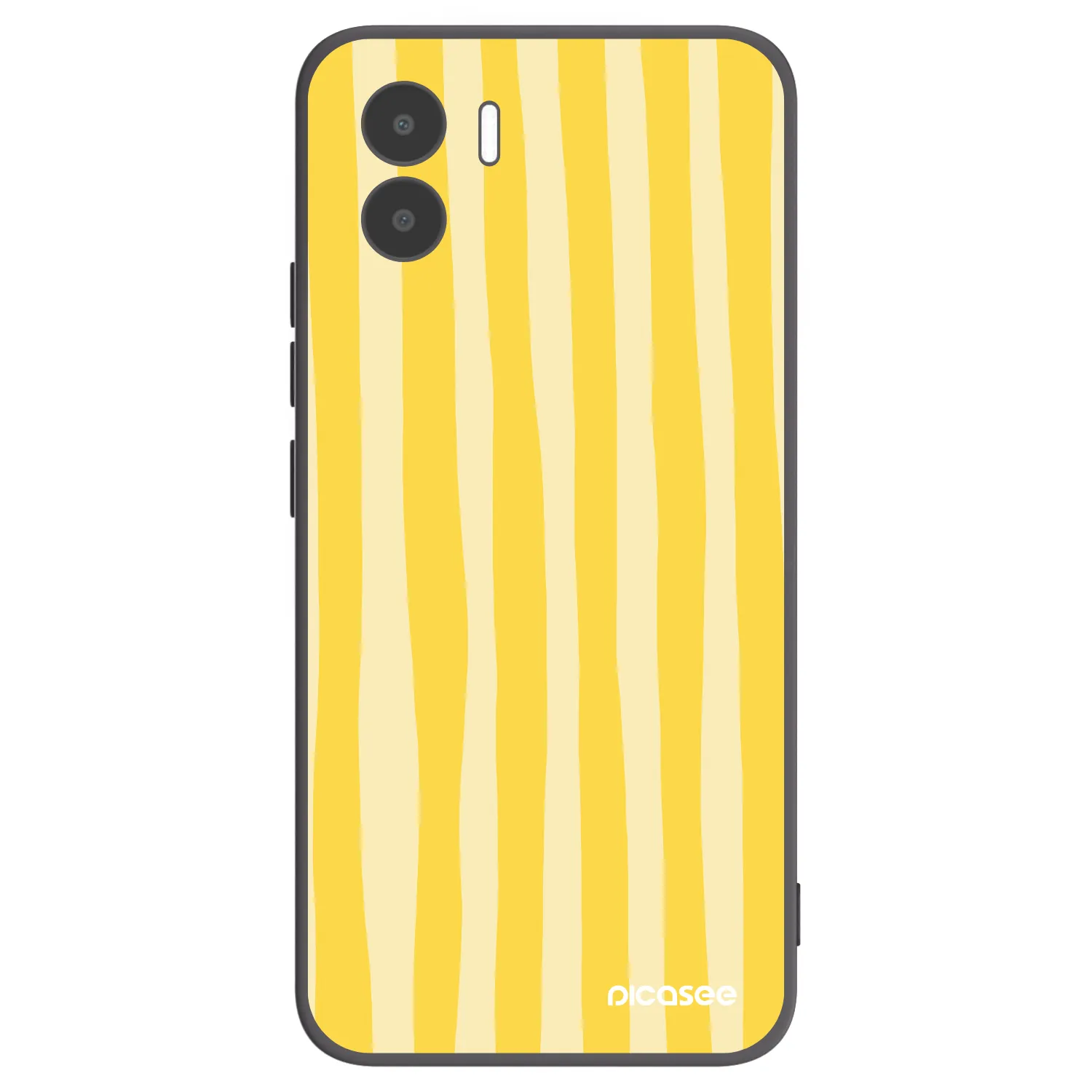 Picasee husă neagră din silicon pentru Xiaomi Redmi A1 - Lines lemon