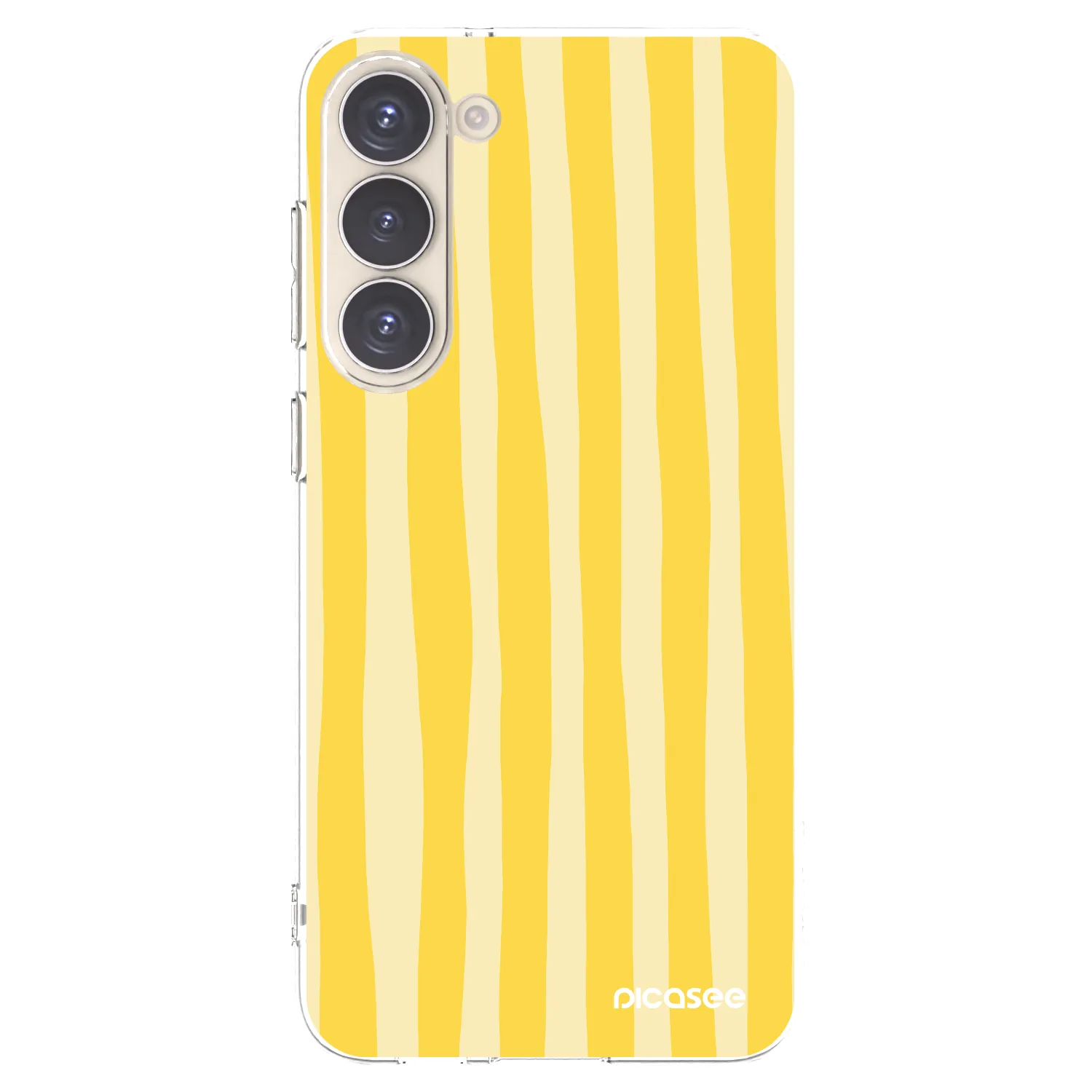 Picasee husă transparentă din silicon pentru Samsung Galaxy S23+ 5G - Lines lemon
