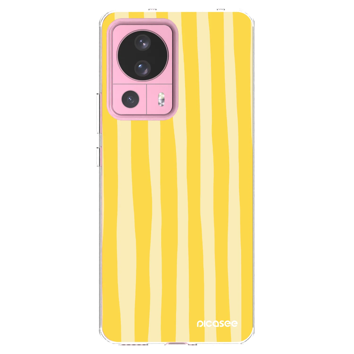 Picasee husă transparentă din silicon pentru Xiaomi 13 Lite - Lines lemon