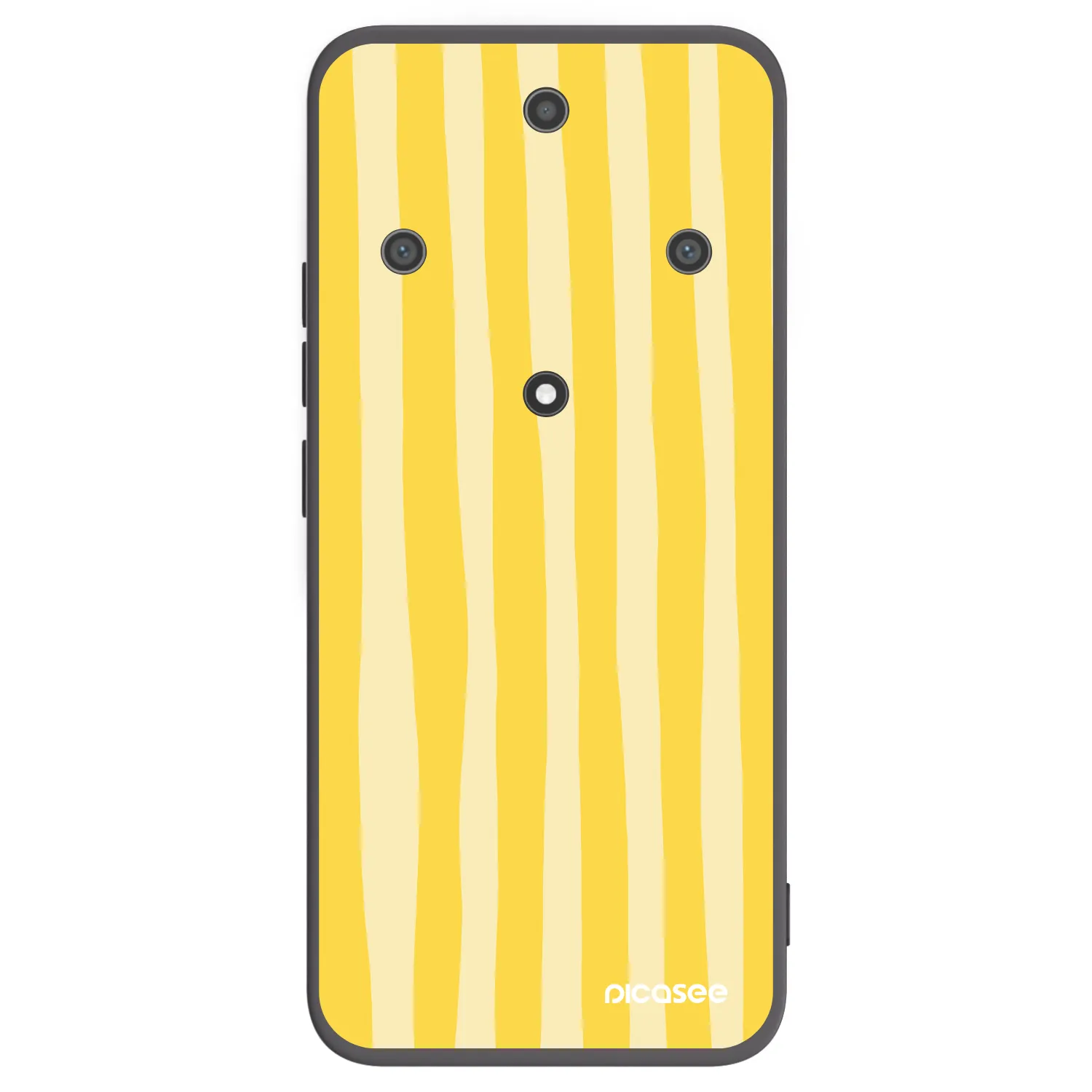 Picasee husă neagră din silicon pentru Honor Magic5 Lite 5G - Lines lemon