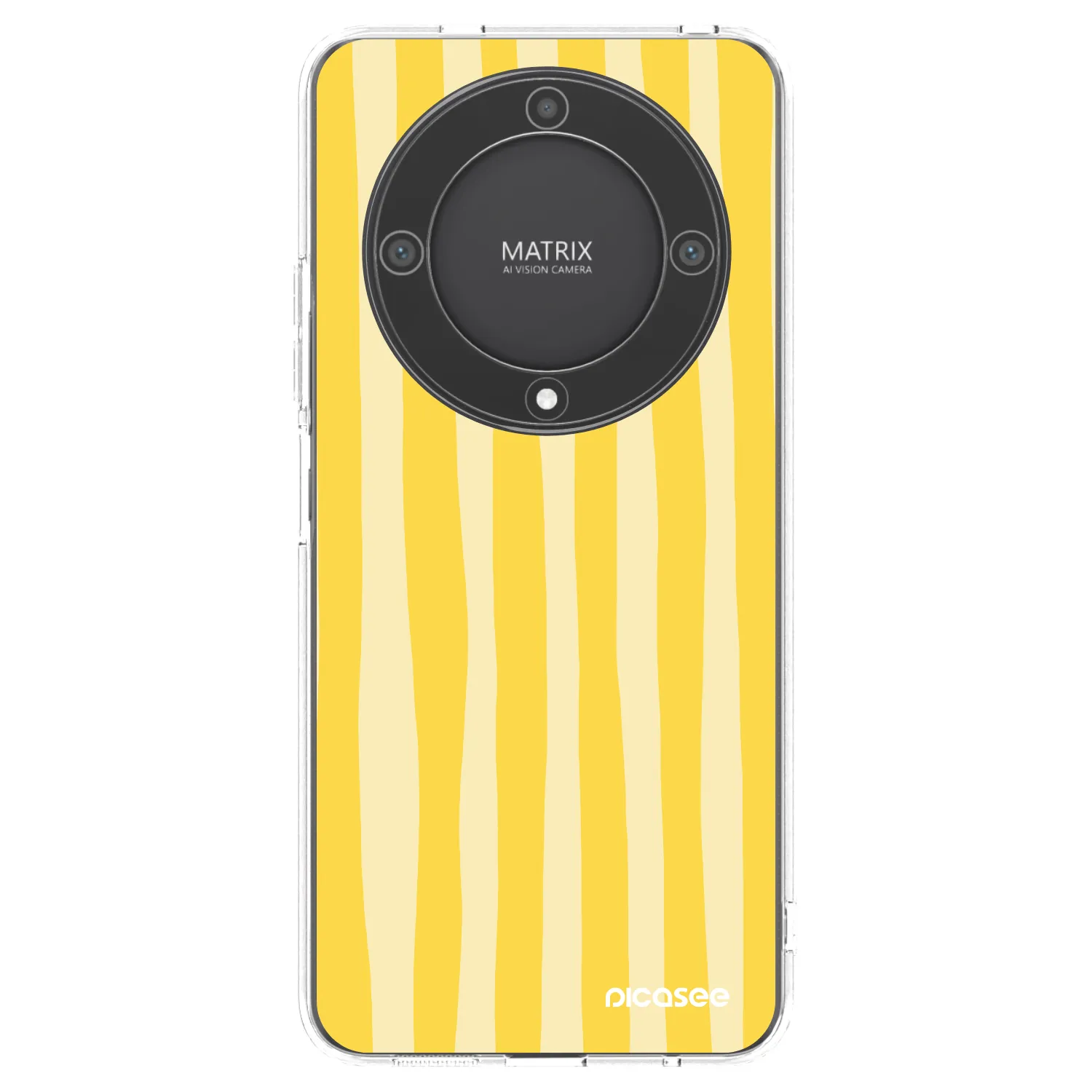 Picasee husă transparentă din silicon pentru Honor Magic5 Lite 5G - Lines lemon