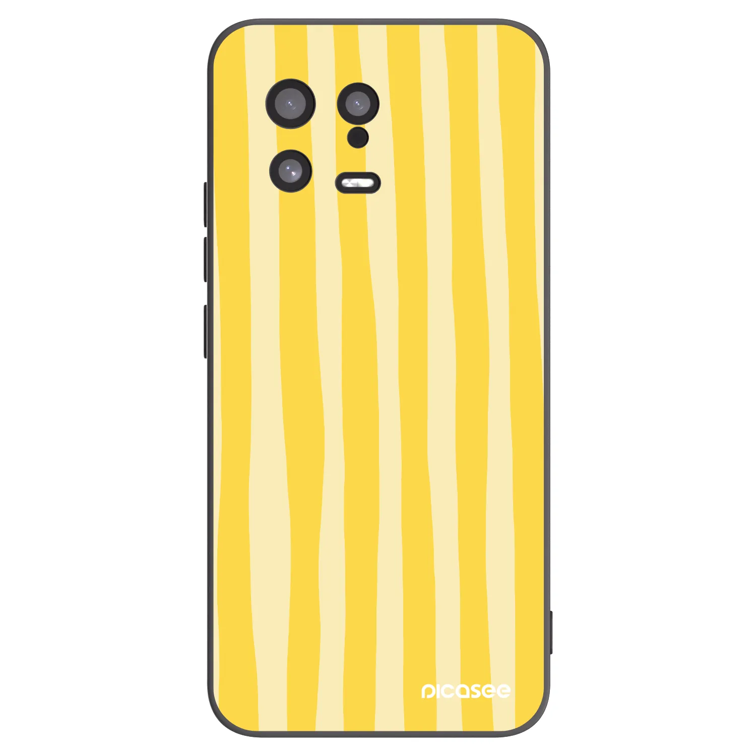 Picasee husă neagră din silicon pentru Xiaomi 13 - Lines lemon