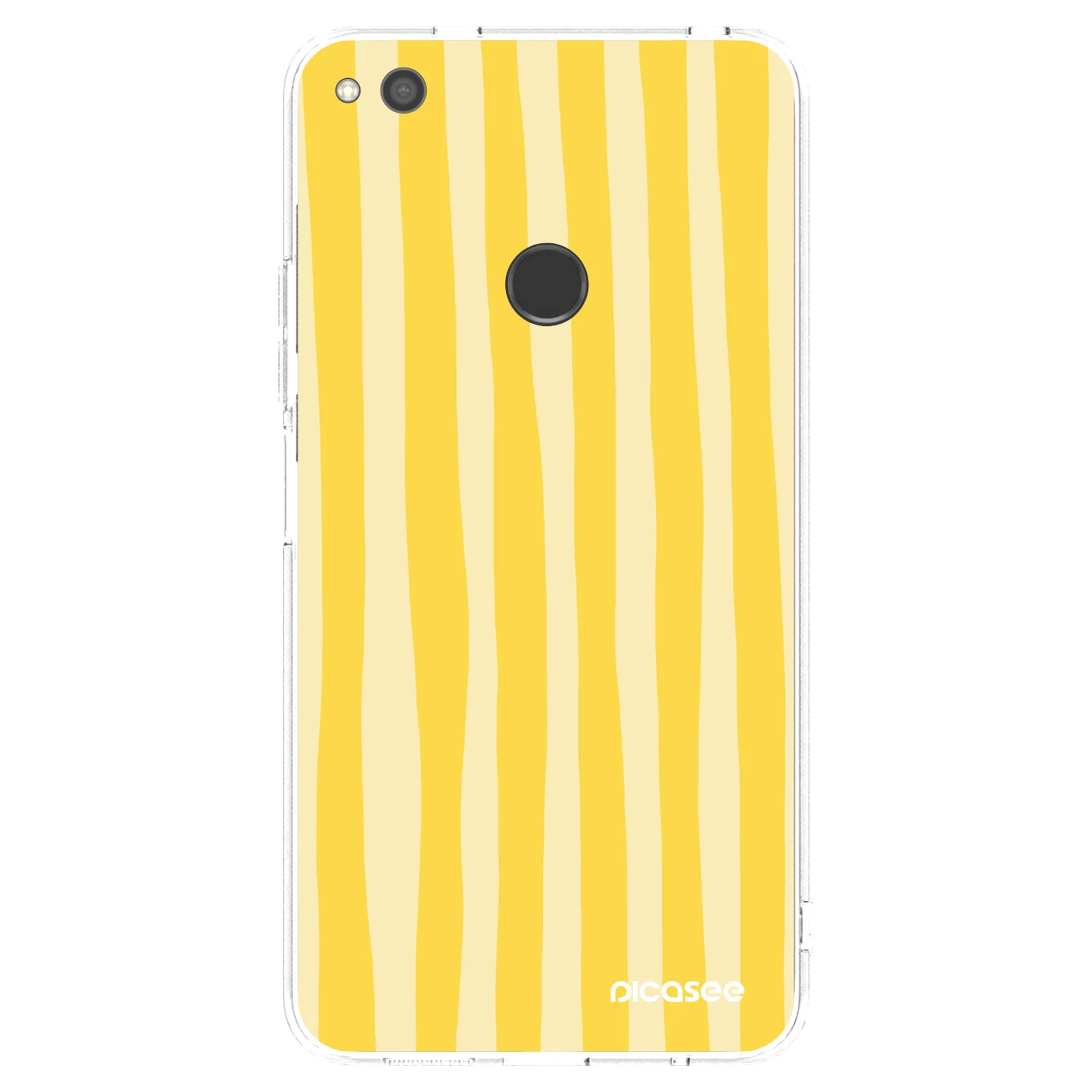 Picasee husă transparentă din silicon pentru Huawei P9 Lite 2017 - Lines lemon