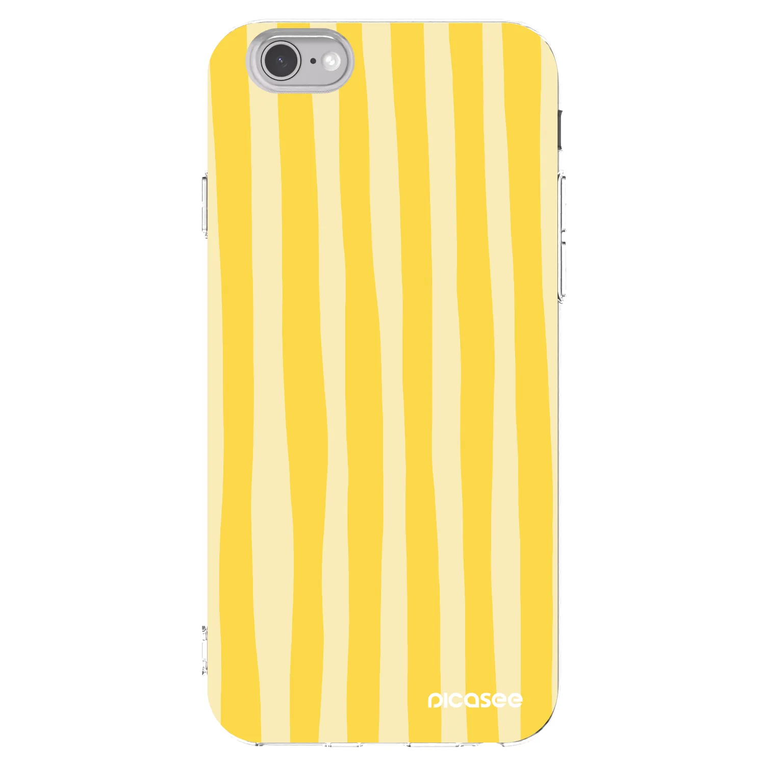 Picasee husă transparentă din silicon pentru Apple iPhone 6/6S - Lines lemon