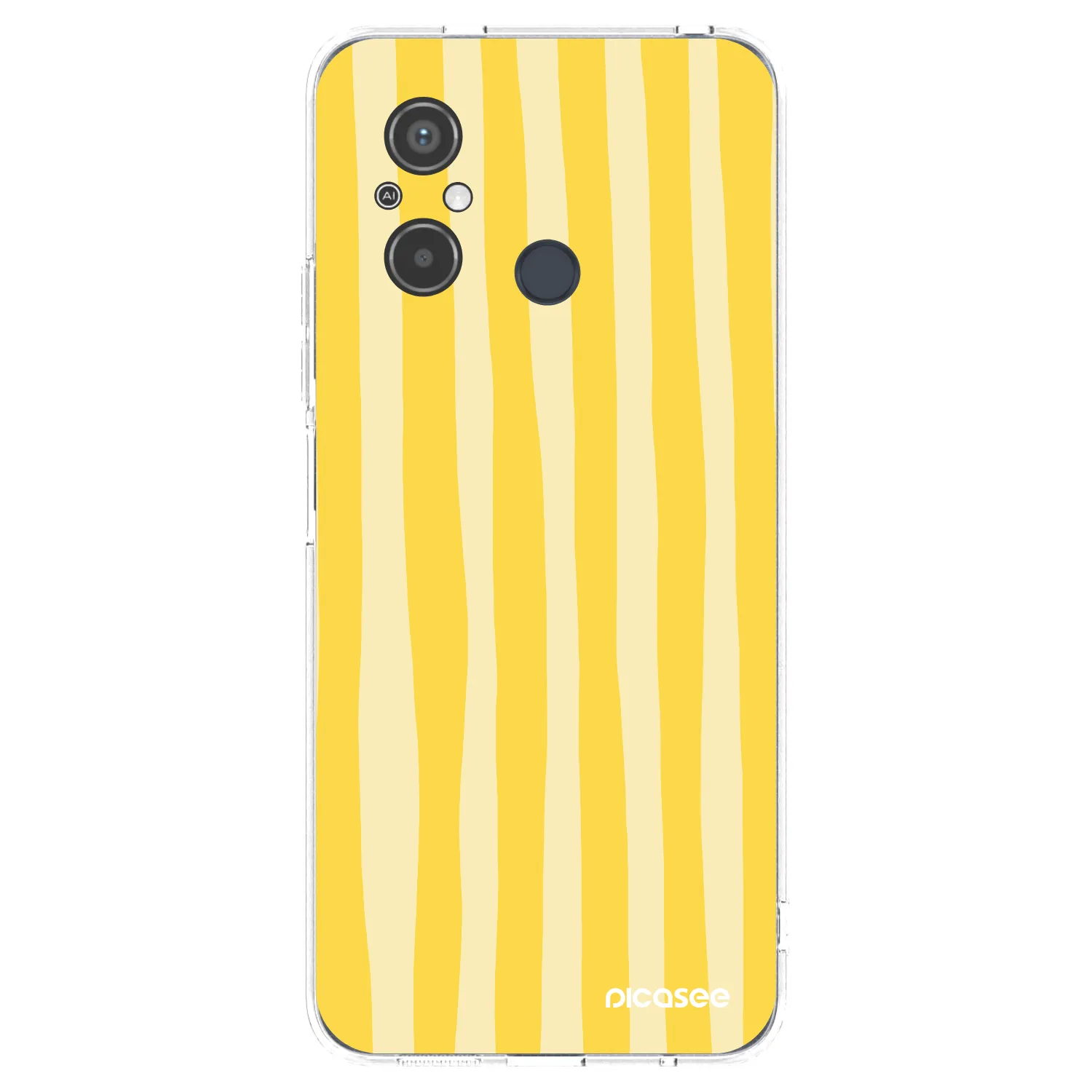 Picasee husă transparentă din silicon pentru Xiaomi Redmi 12C - Lines lemon