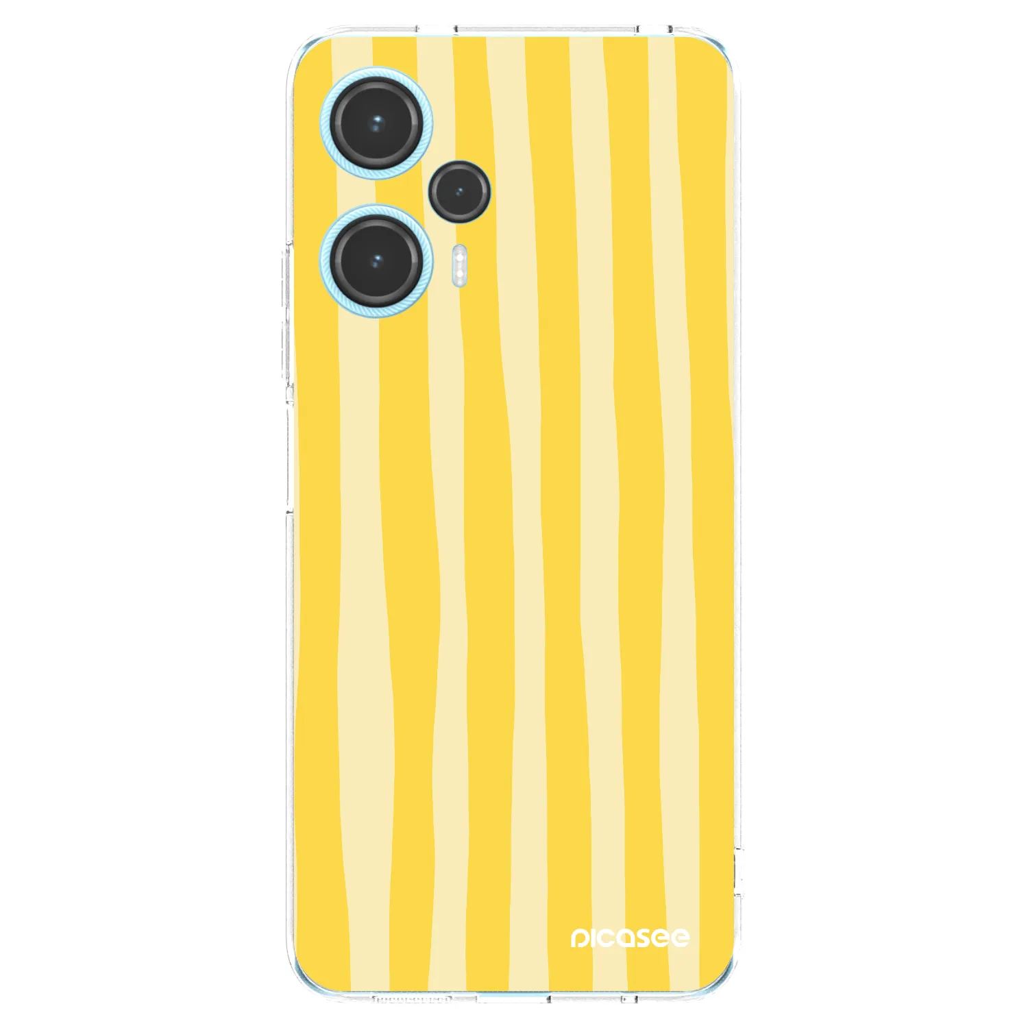 Picasee husă transparentă din silicon pentru Xiaomi Poco F5 - Lines lemon