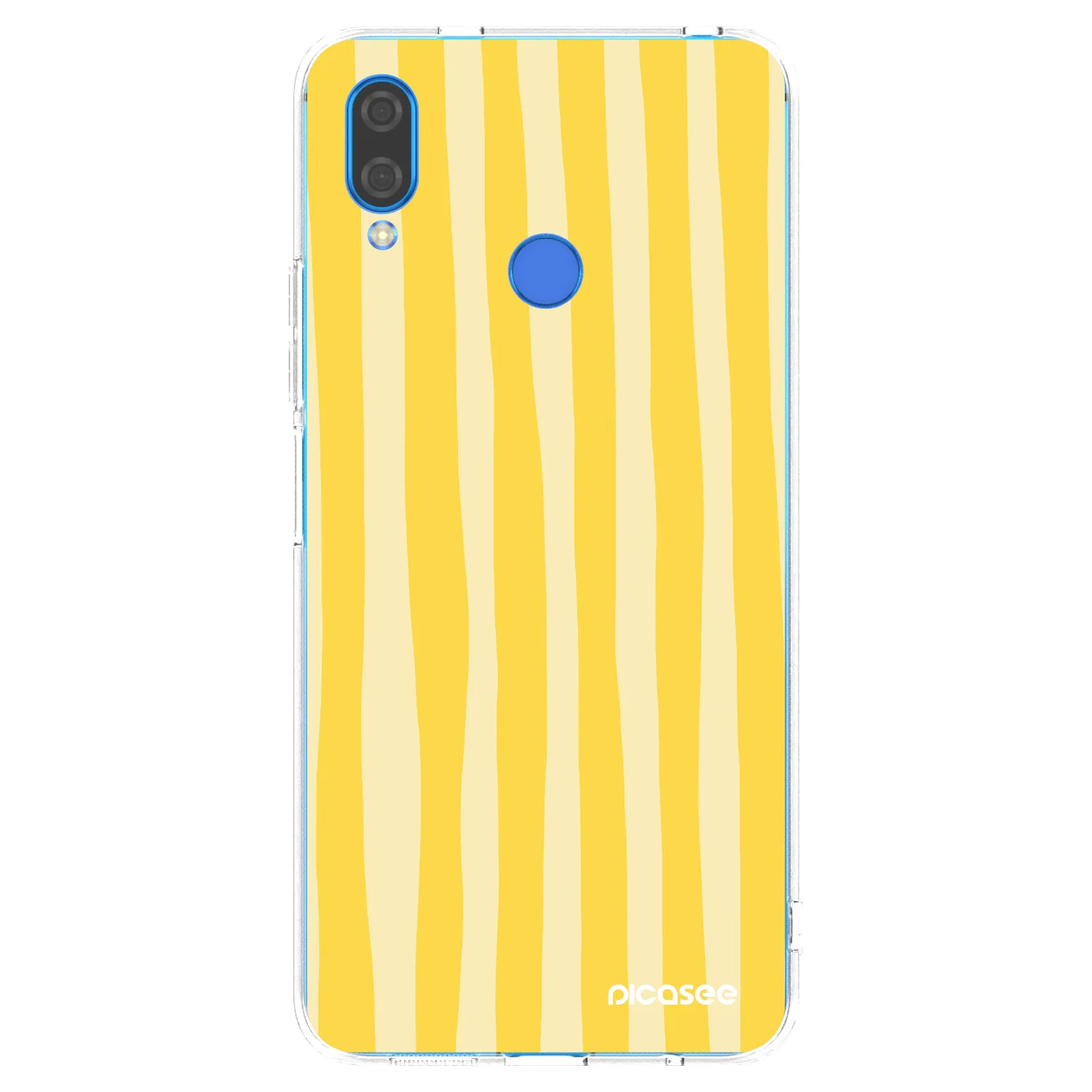 Picasee husă transparentă din silicon pentru Huawei Nova 3i - Lines lemon