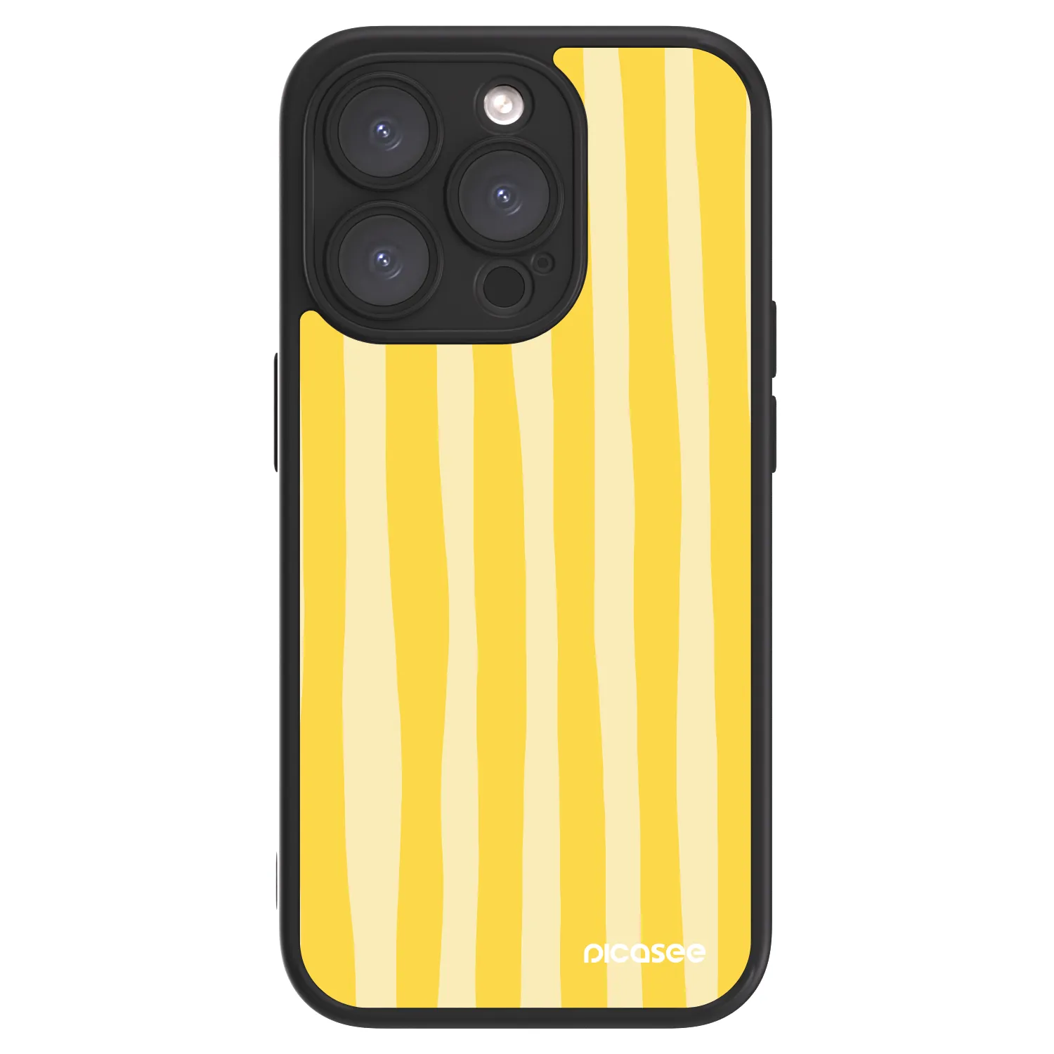 Picasee ULTIMATE CASE pentru Apple iPhone 15 Pro - Lines lemon