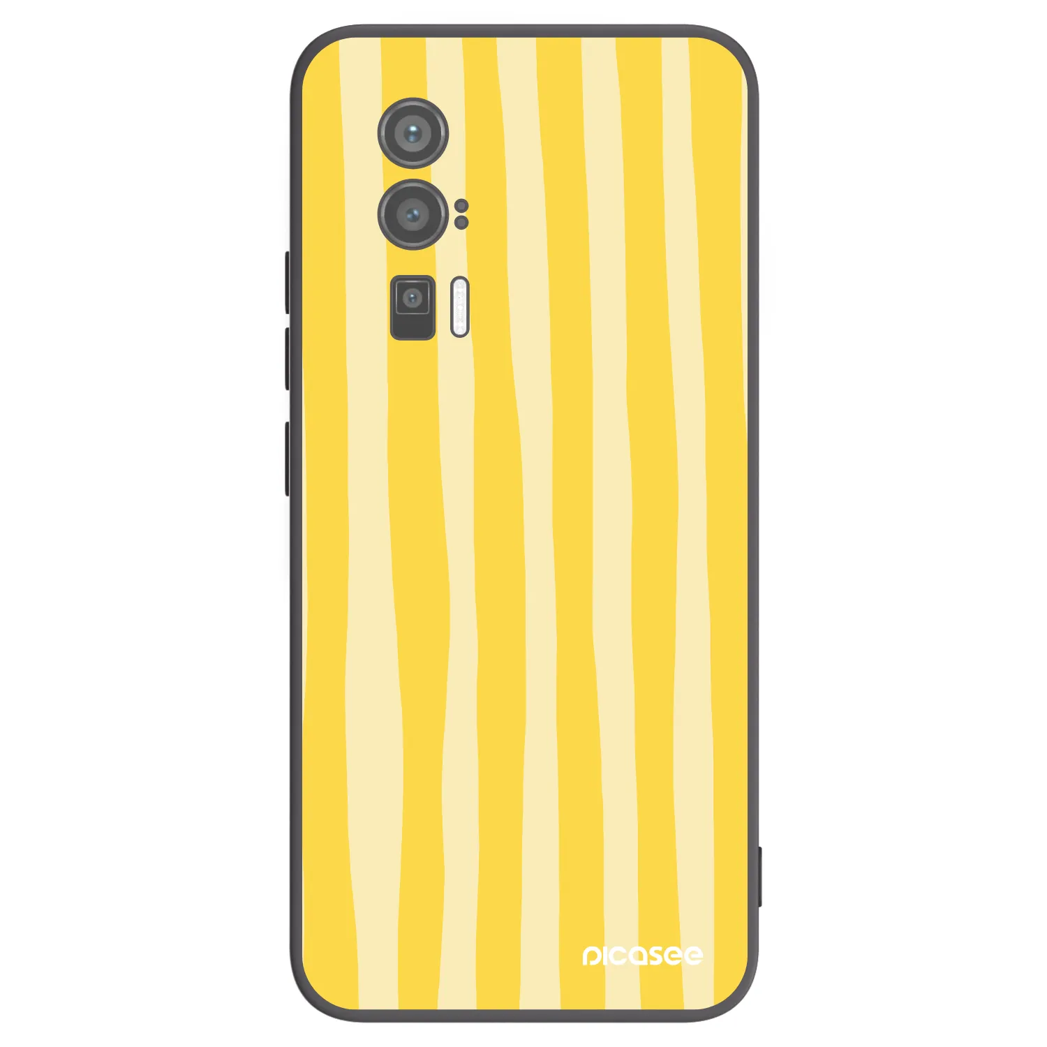 Picasee husă neagră din silicon pentru Xiaomi Poco F5 Pro 5G - Lines lemon