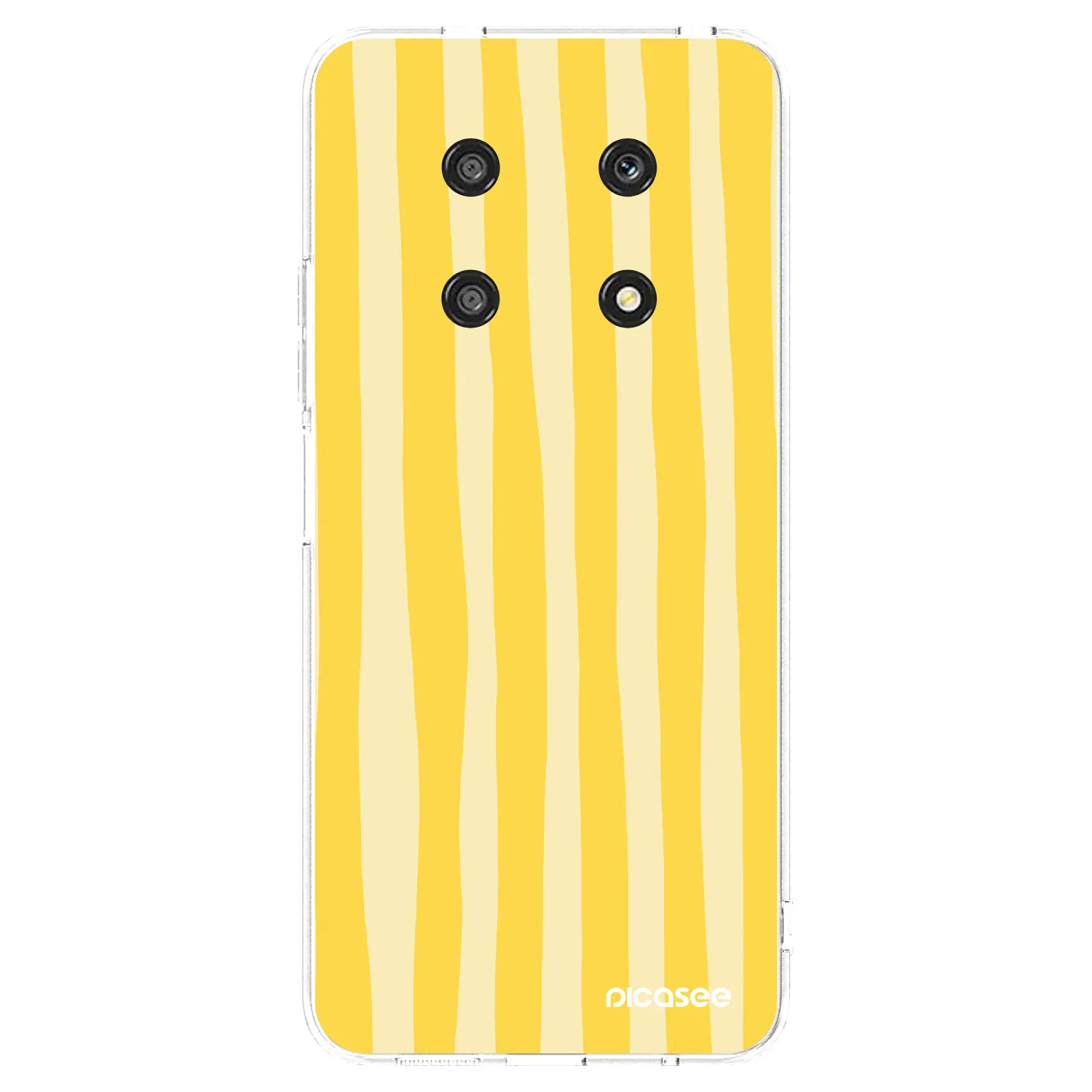 Picasee husă transparentă din silicon pentru Honor Magic4 Lite 5G - Lines lemon