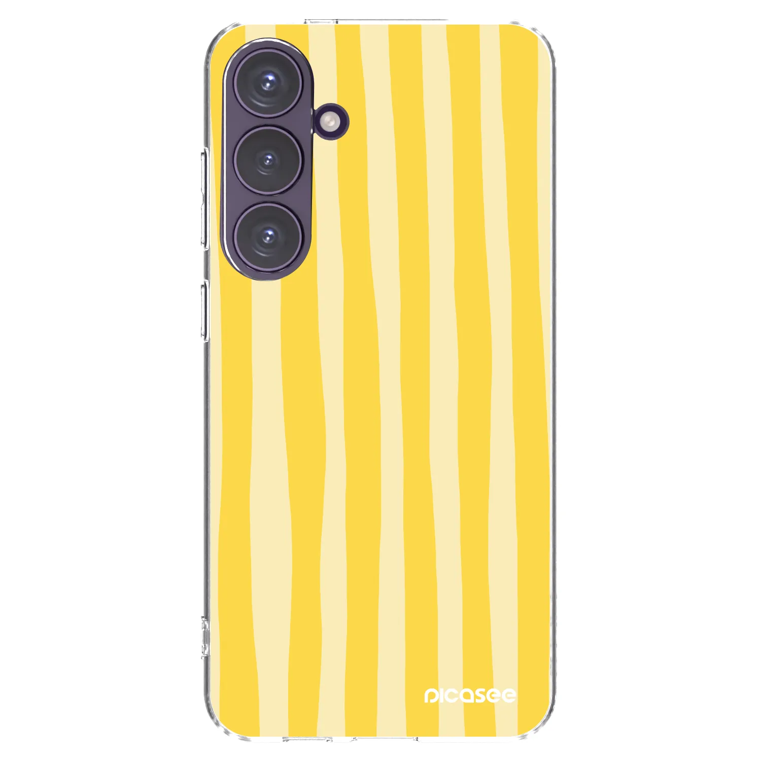 Picasee husă transparentă din silicon pentru Samsung Galaxy S24+ S926B 5G - Lines lemon