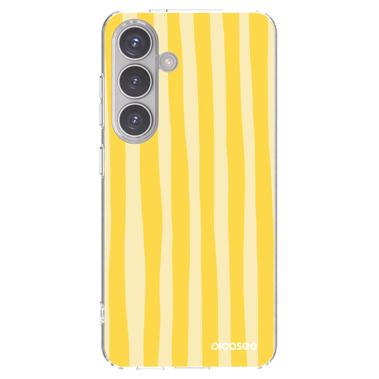 Picasee husă transparentă din silicon pentru Samsung Galaxy S24 S921B 5G - Lines lemon