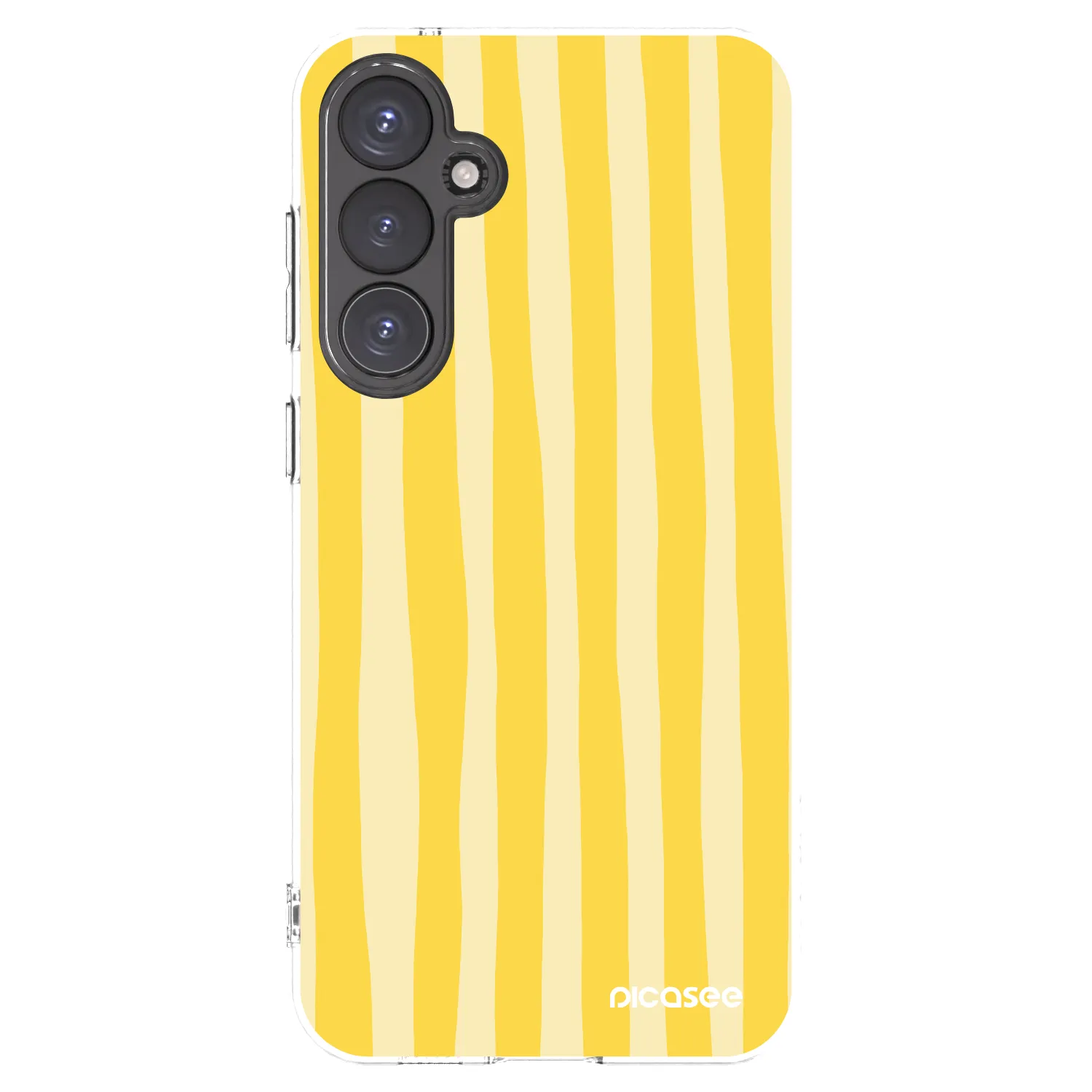 Picasee husă transparentă din silicon pentru Samsung Galaxy S23 FE S711B - Lines lemon
