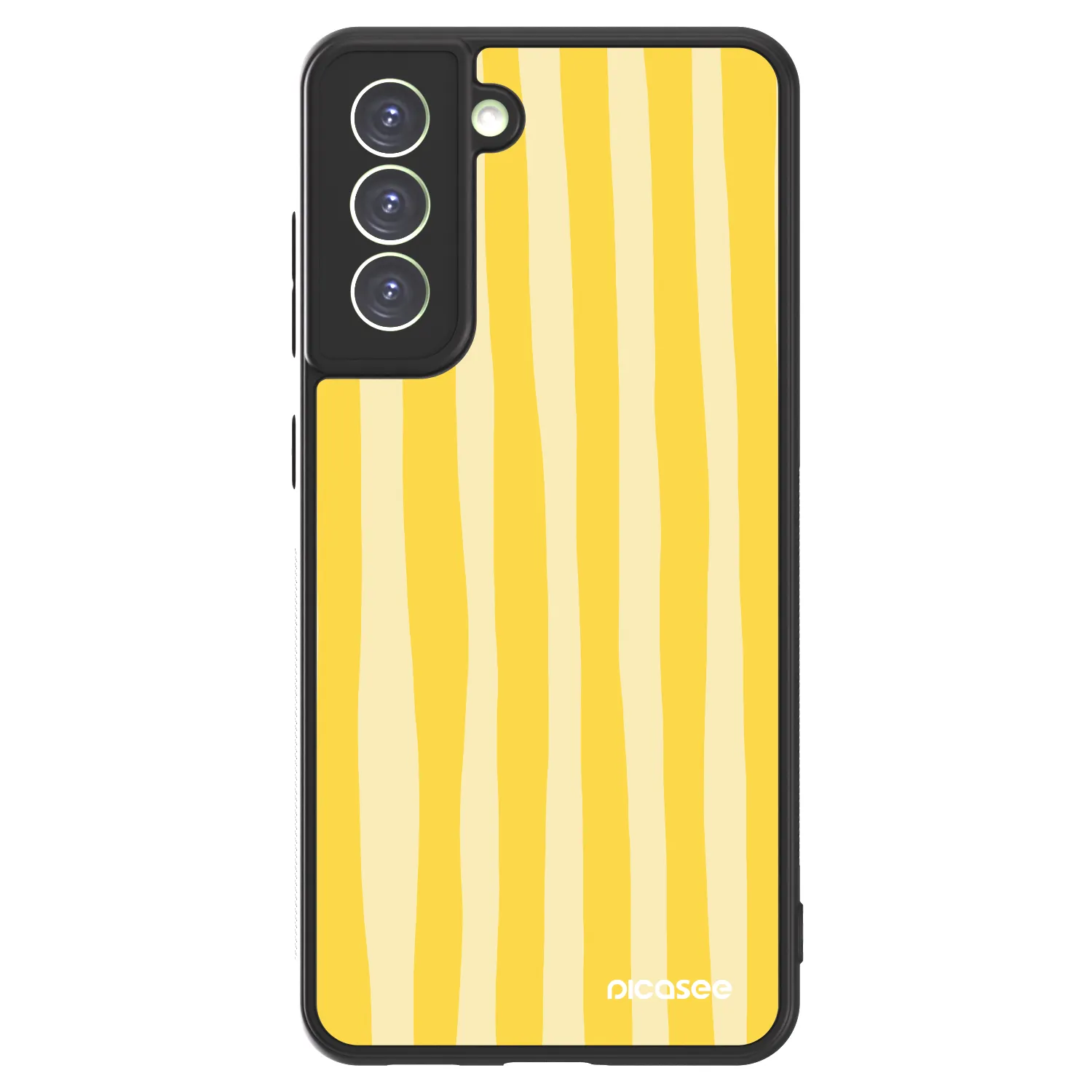 Picasee ULTIMATE CASE PowerShare pentru Samsung Galaxy S21 FE 5G - Lines lemon