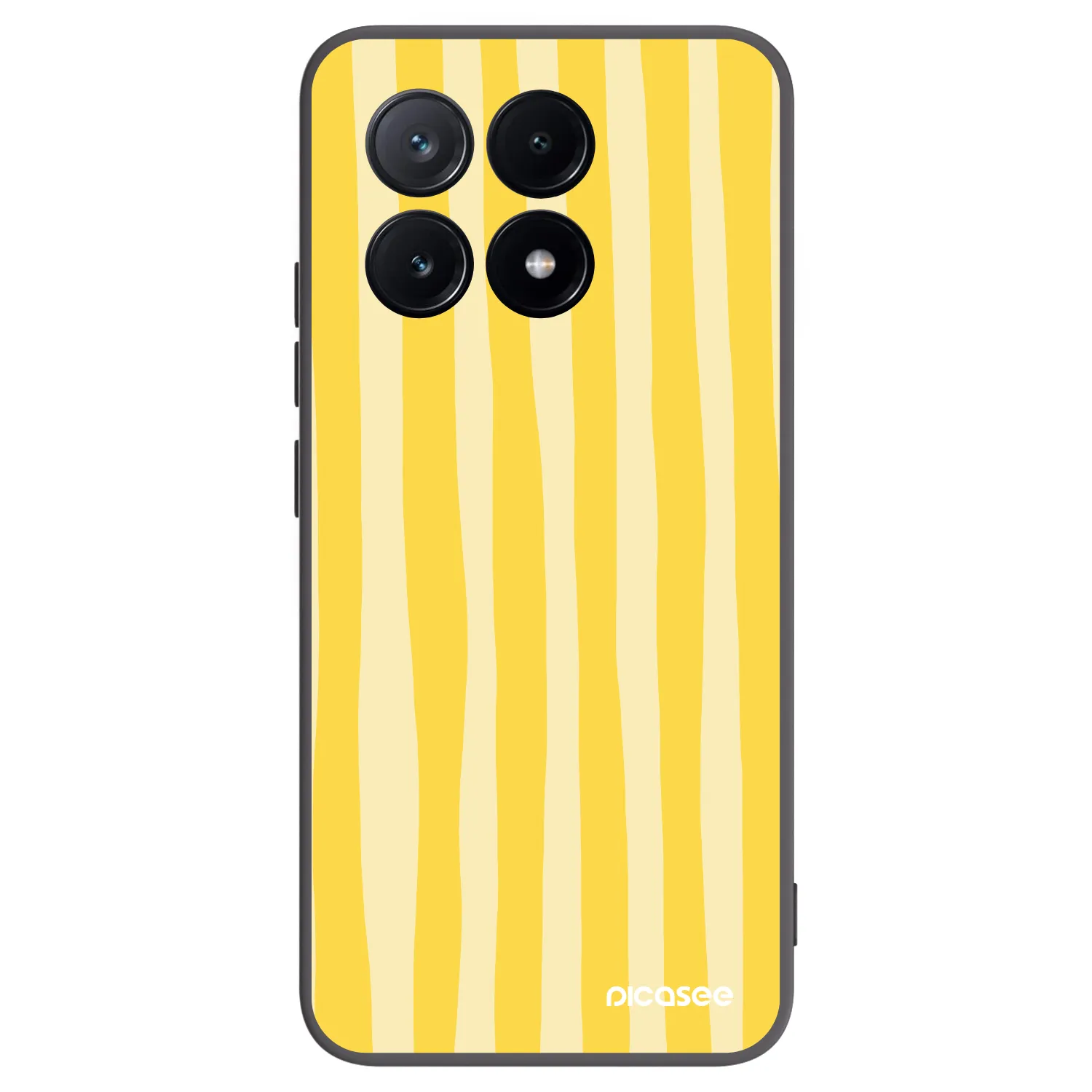 Picasee husă neagră din silicon pentru Xiaomi Poco X6 Pro - Lines lemon