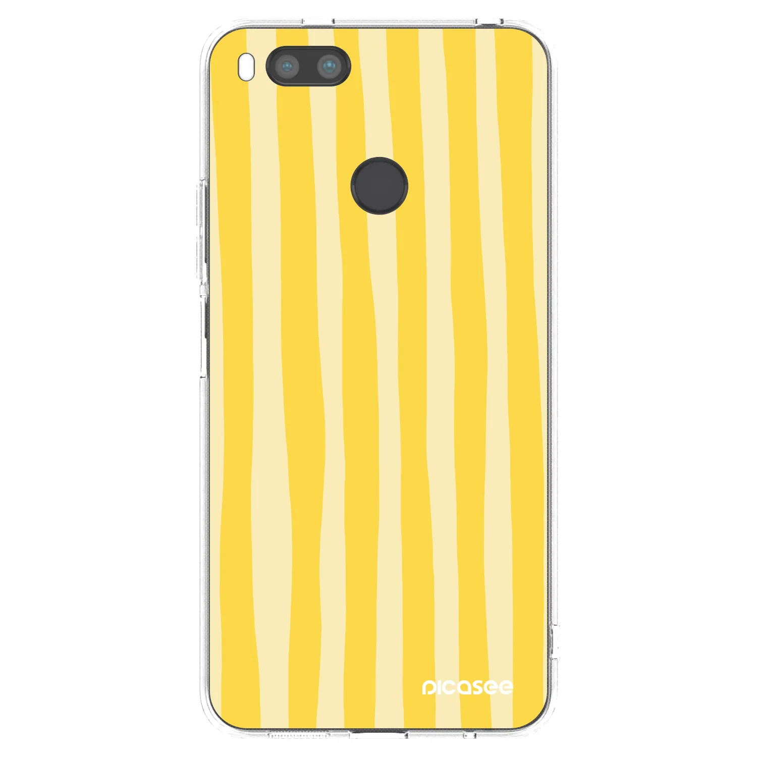 Picasee husă transparentă din silicon pentru Xiaomi Mi A1 Global - Lines lemon