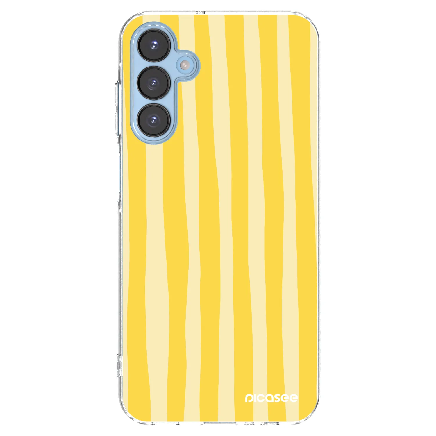 Picasee husă transparentă din silicon pentru Samsung Galaxy A15 A156B 5G - Lines lemon