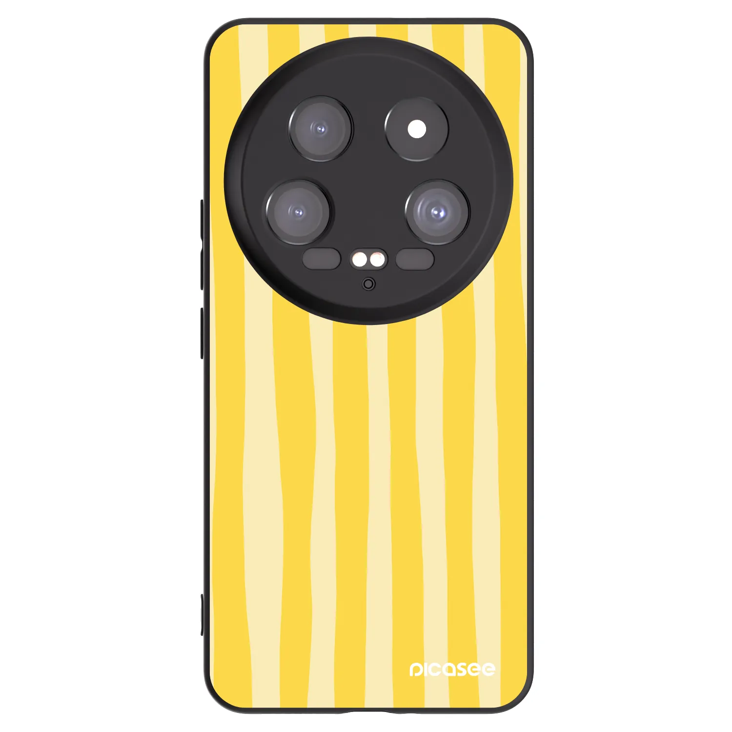 Picasee husă neagră din silicon pentru Xiaomi 14 Ultra - Lines lemon