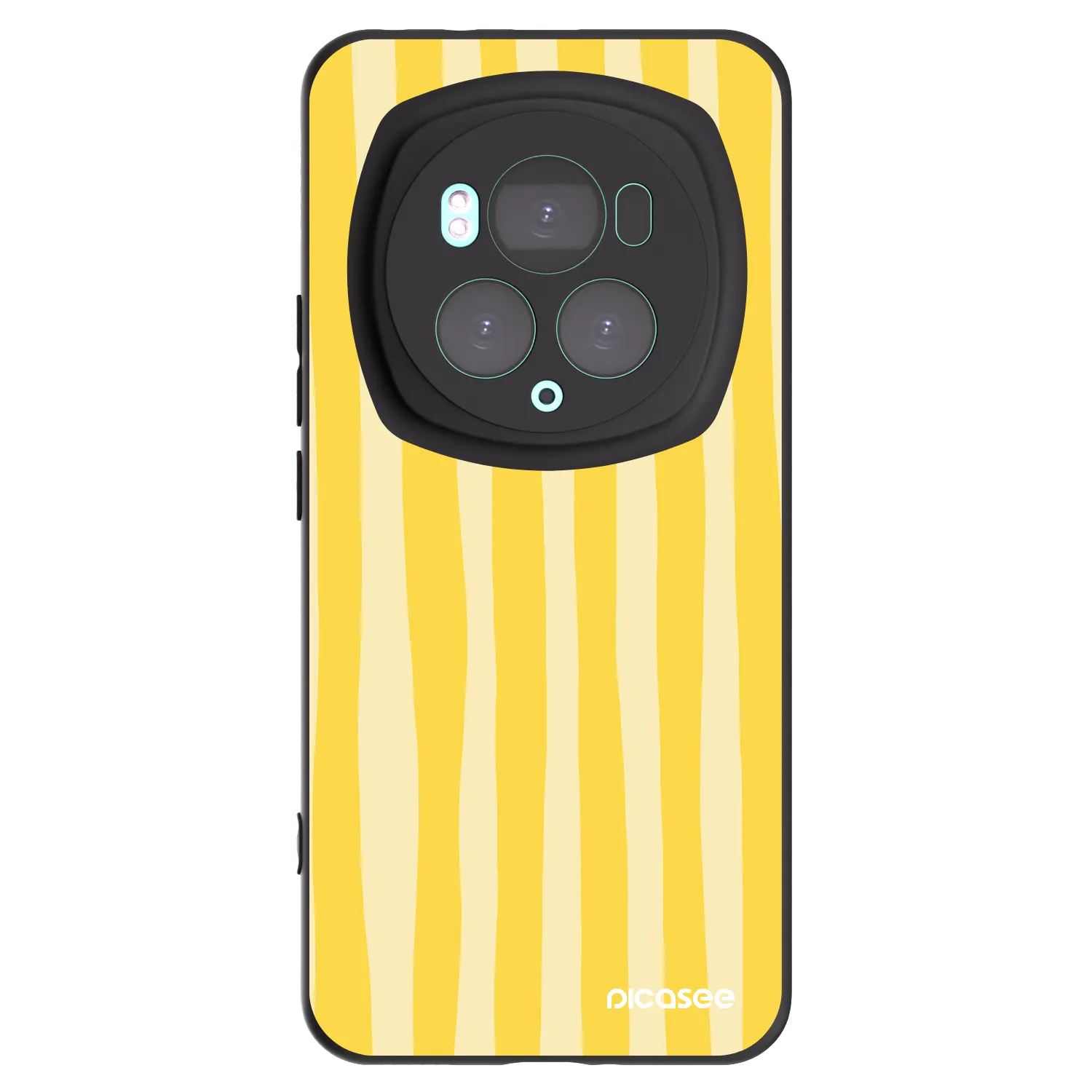 Picasee husă neagră din silicon pentru Honor Magic6 Pro - Lines lemon
