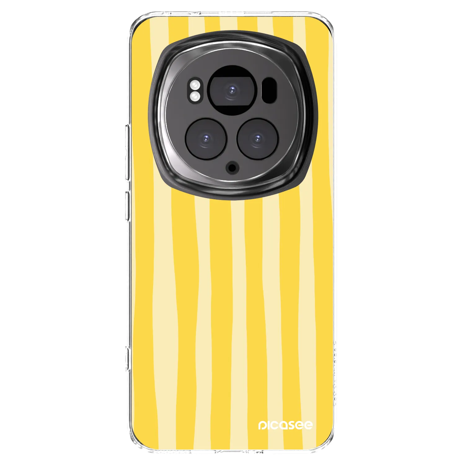 Picasee husă transparentă din silicon pentru Honor Magic6 Pro - Lines lemon