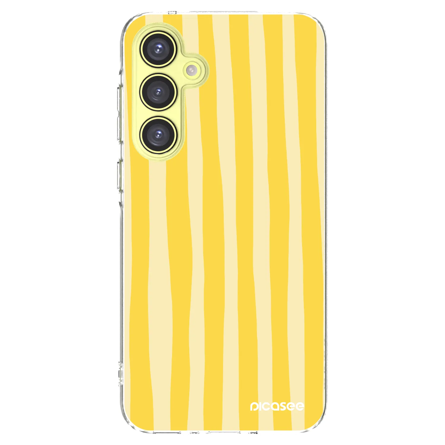 Picasee husă transparentă din silicon pentru Samsung Galaxy A35 5G A356B - Lines lemon
