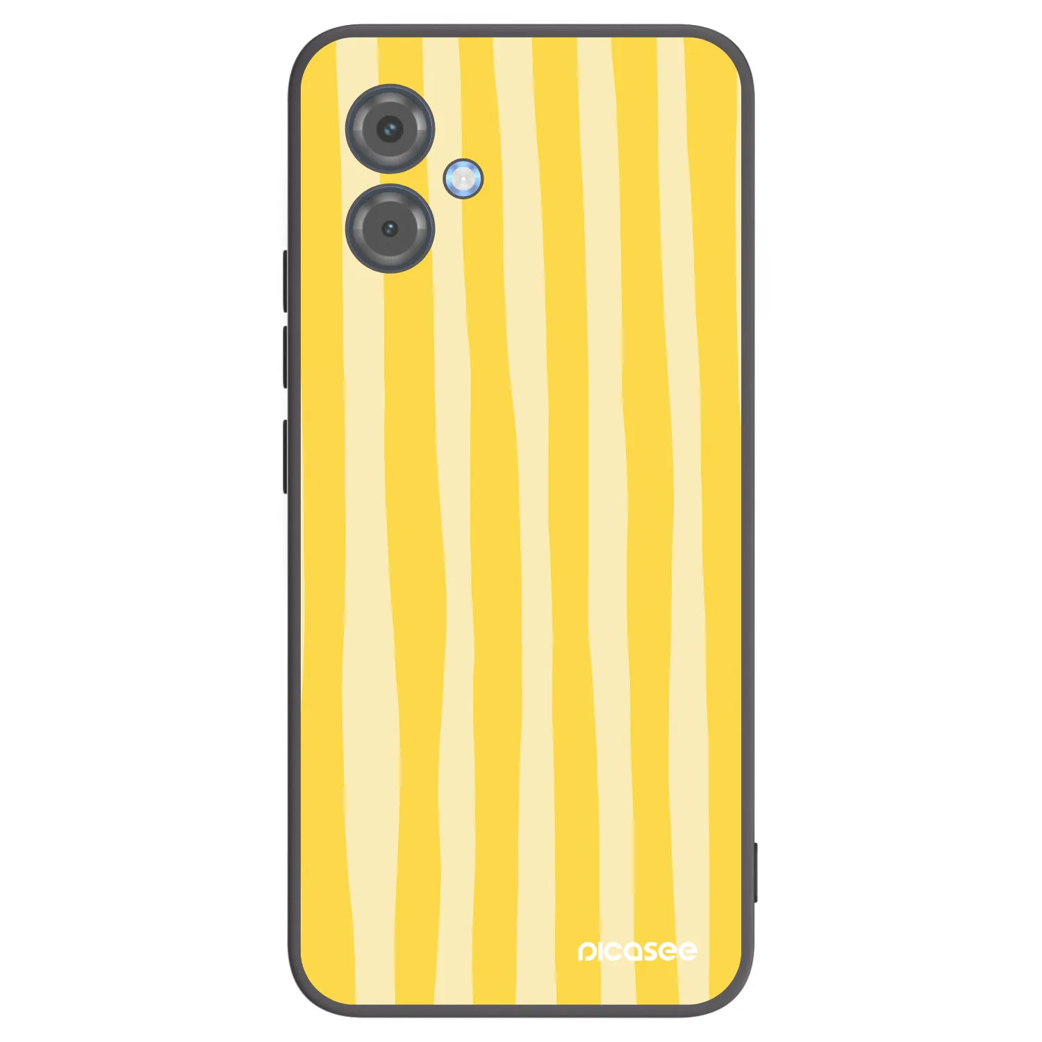 Picasee husă neagră din silicon pentru Motorola Moto G14 - Lines lemon
