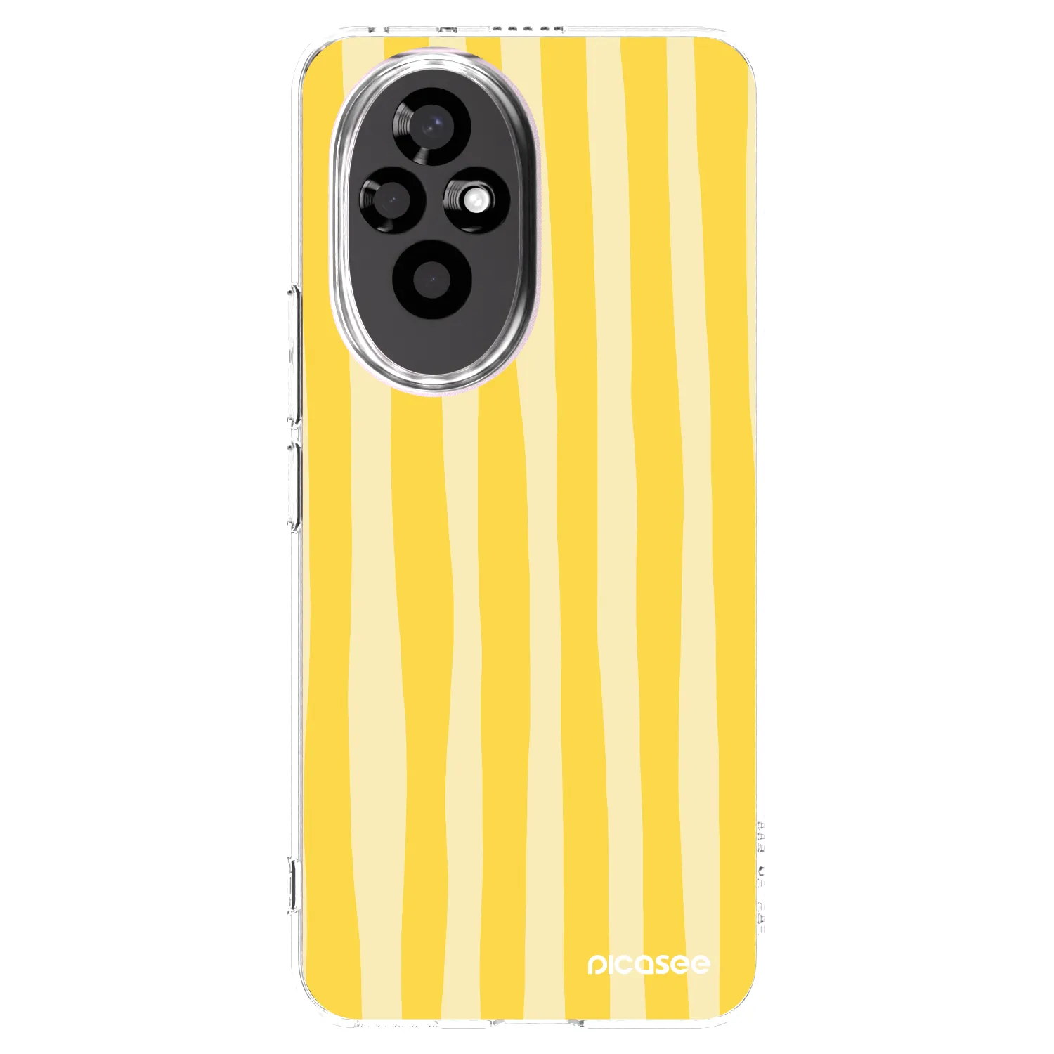 Picasee husă transparentă din silicon pentru Honor 200 5G - Lines lemon
