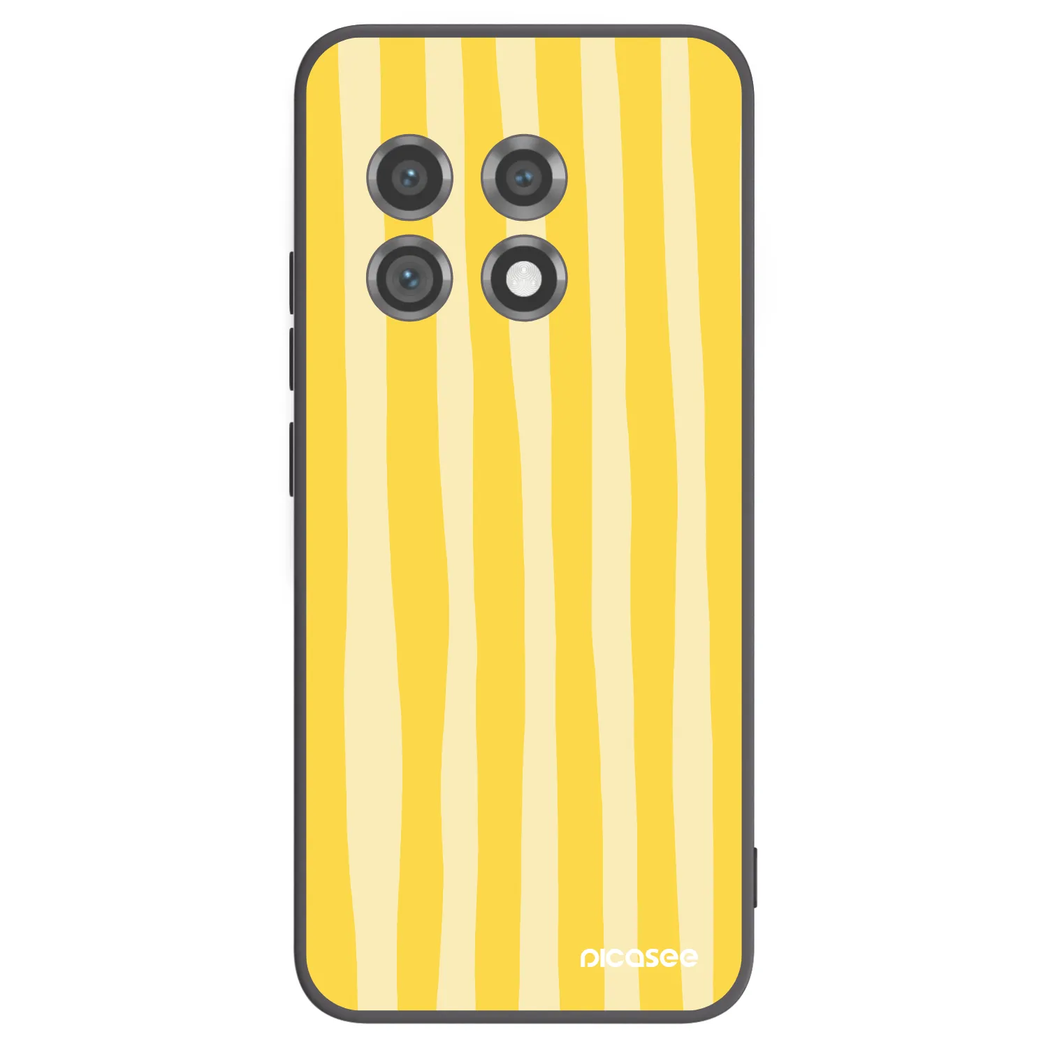 Picasee husă neagră din silicon pentru OnePlus 11 5G - Lines lemon