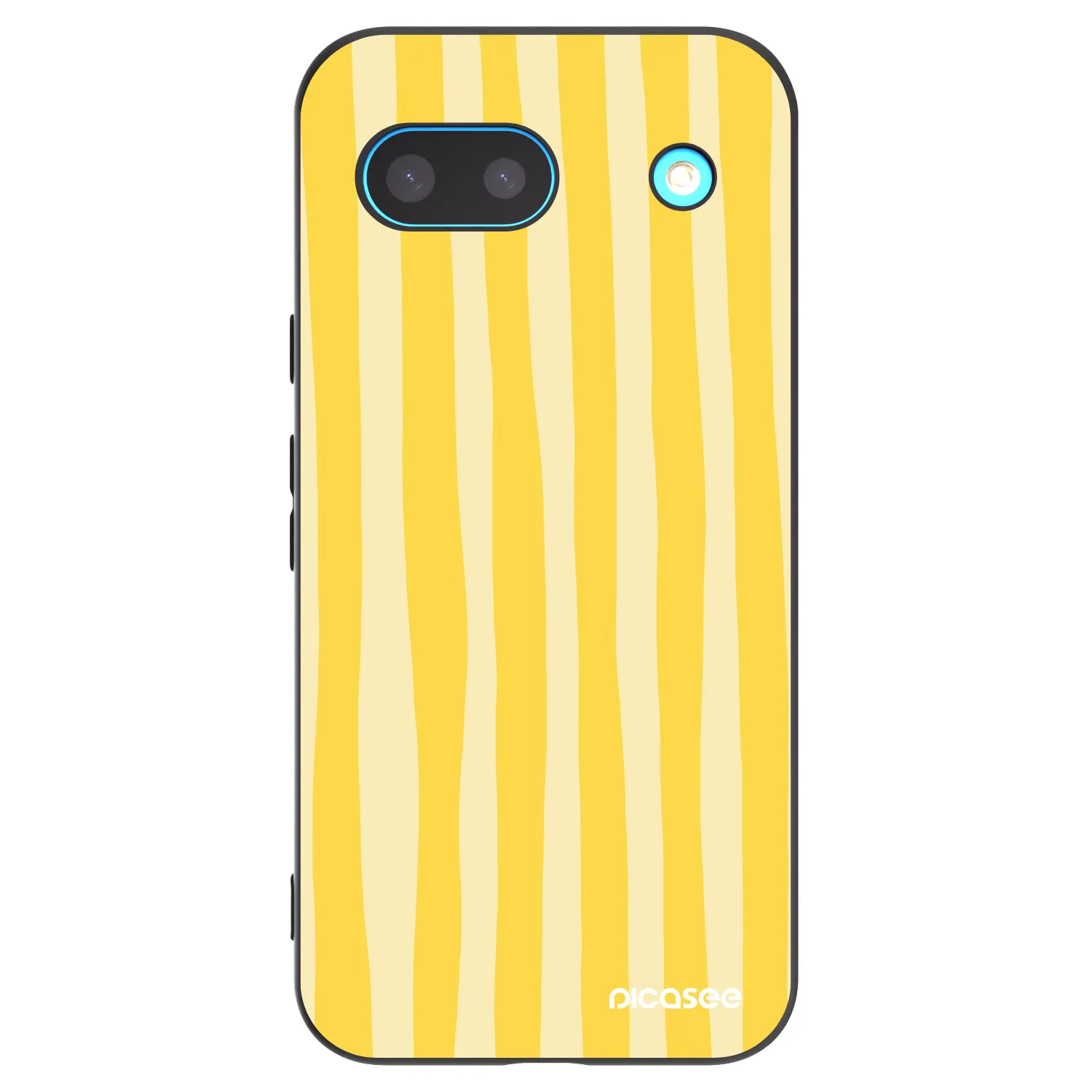Picasee husă neagră din silicon pentru Google Pixel 8 - Lines lemon