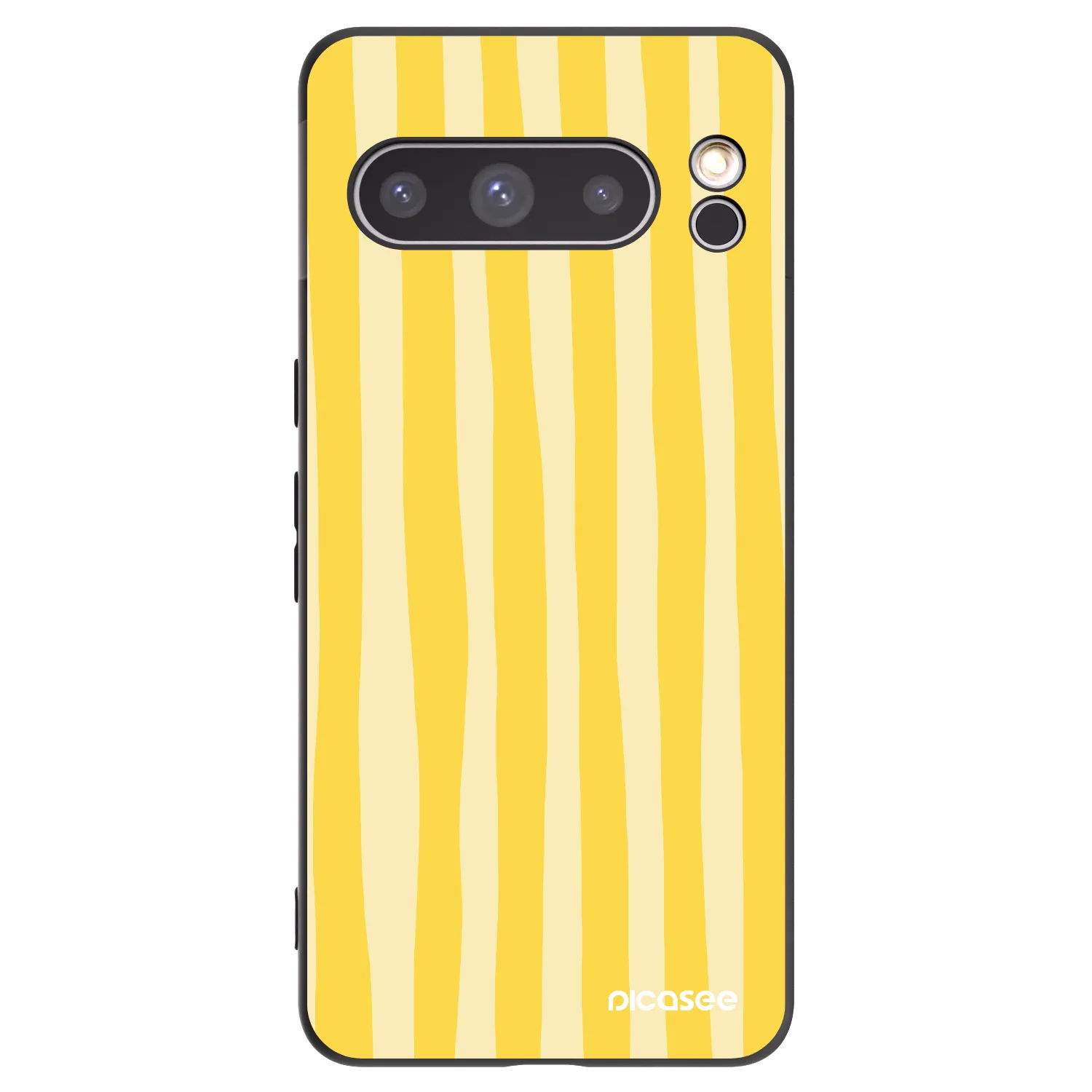 Picasee husă neagră din silicon pentru Google Pixel 8 Pro - Lines lemon