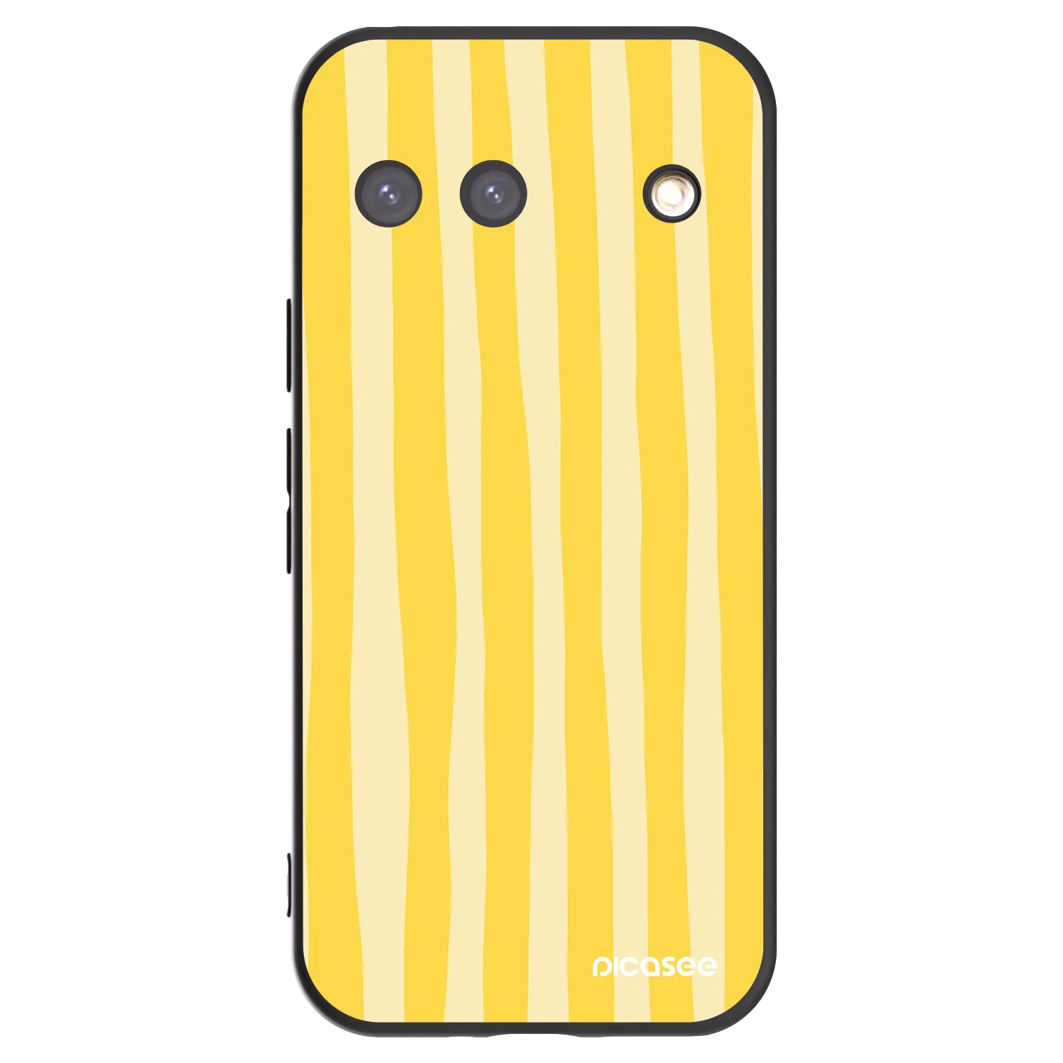 Picasee husă neagră din silicon pentru Google Pixel 9 - Lines lemon