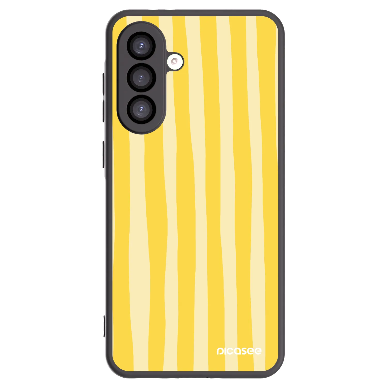Picasee husă neagră din silicon pentru Samsung Galaxy A26 5G A266B - Lines lemon