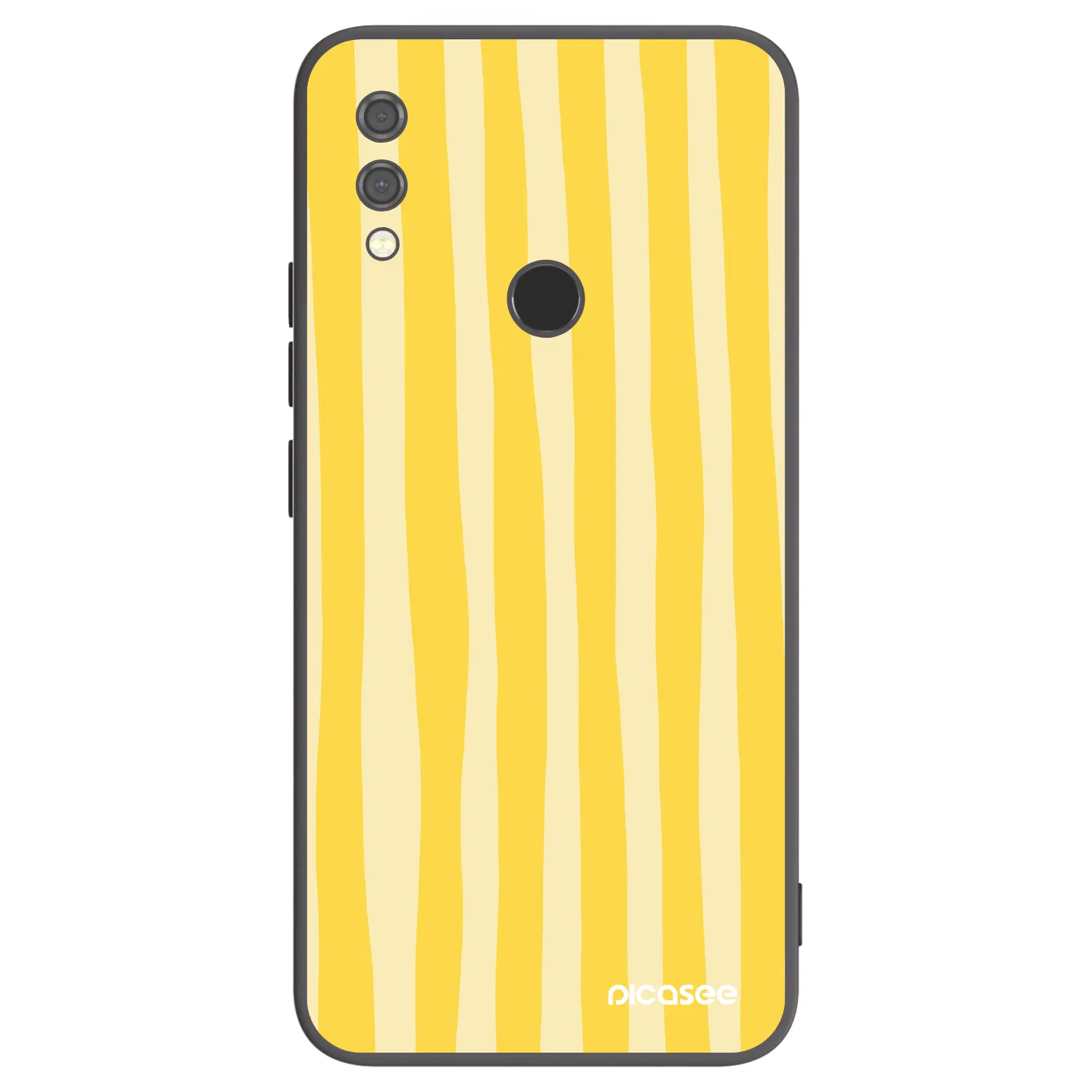 Picasee husă neagră din silicon pentru Xiaomi Redmi Note 7 - Lines lemon