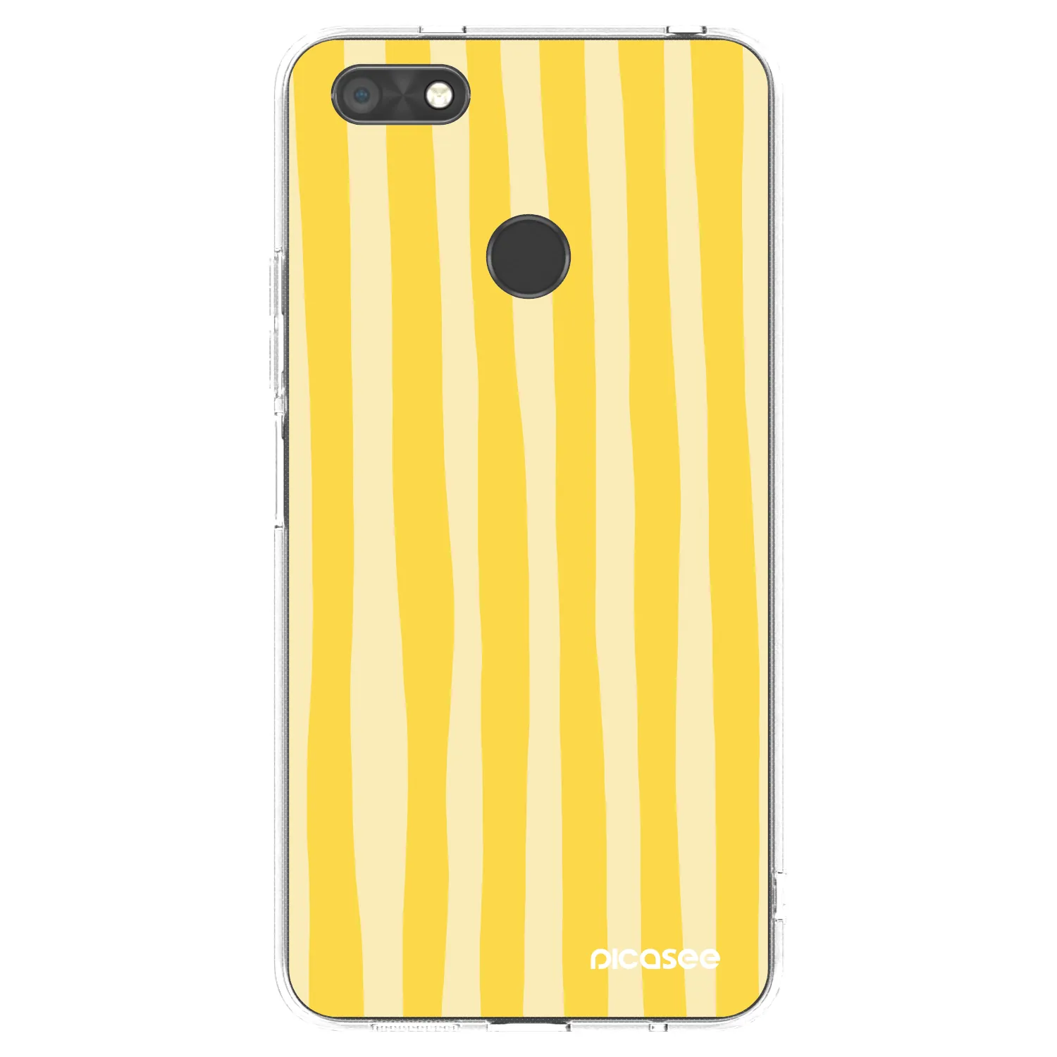 Picasee husă transparentă din silicon pentru Huawei P9 Lite Mini - Lines lemon