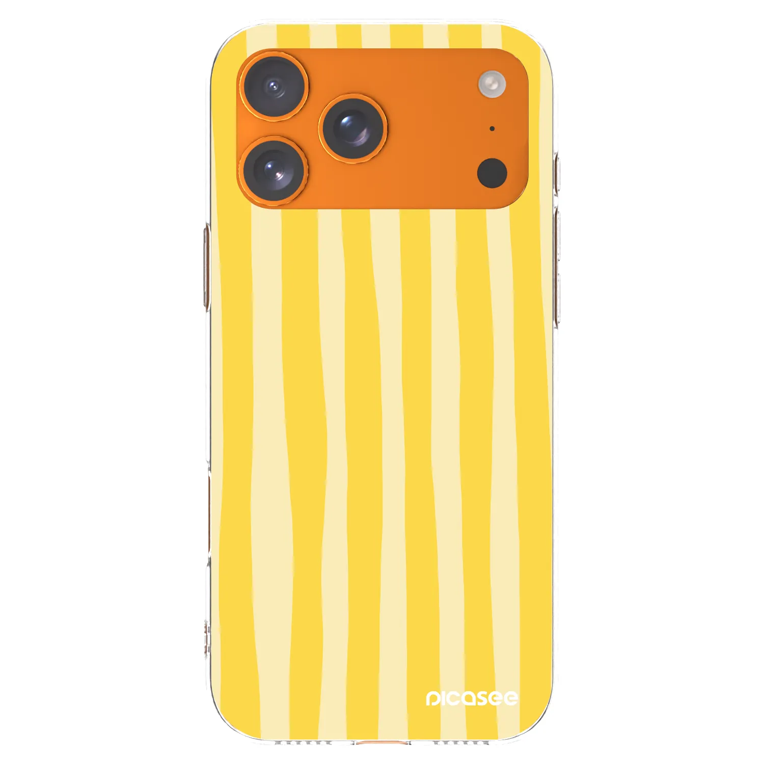 Picasee husă transparentă din silicon pentru Apple iPhone 17 Pro Max - Lines lemon