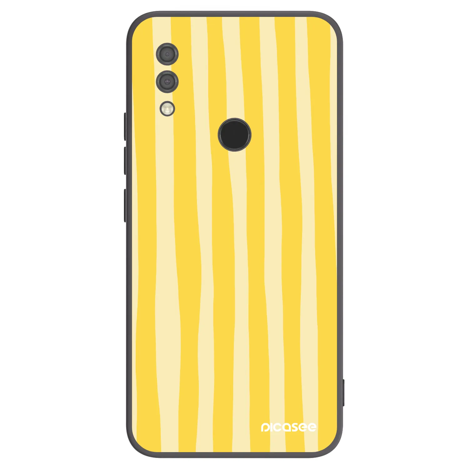 Picasee husă neagră din silicon pentru Xiaomi Redmi 7 - Lines lemon