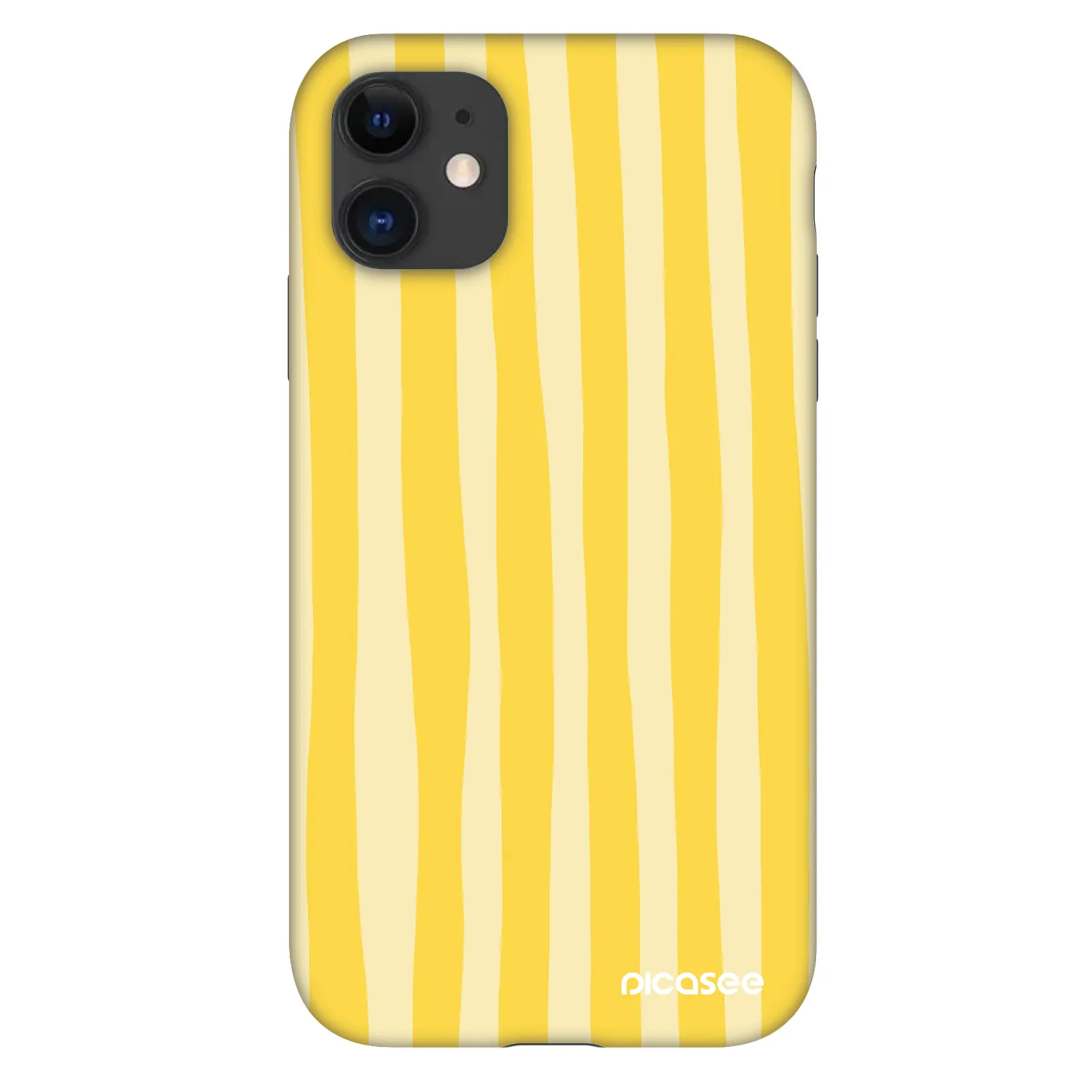 Picasee Fashion Case pentru Apple iPhone 11 - Lines lemon