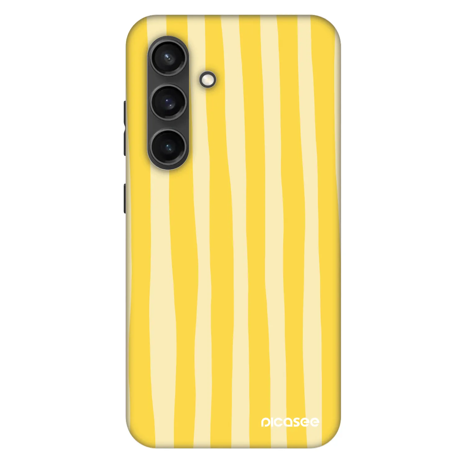 Picasee Fashion Case PowerShare pro Samsung Galaxy S24 S921B 5G - Lines lemon