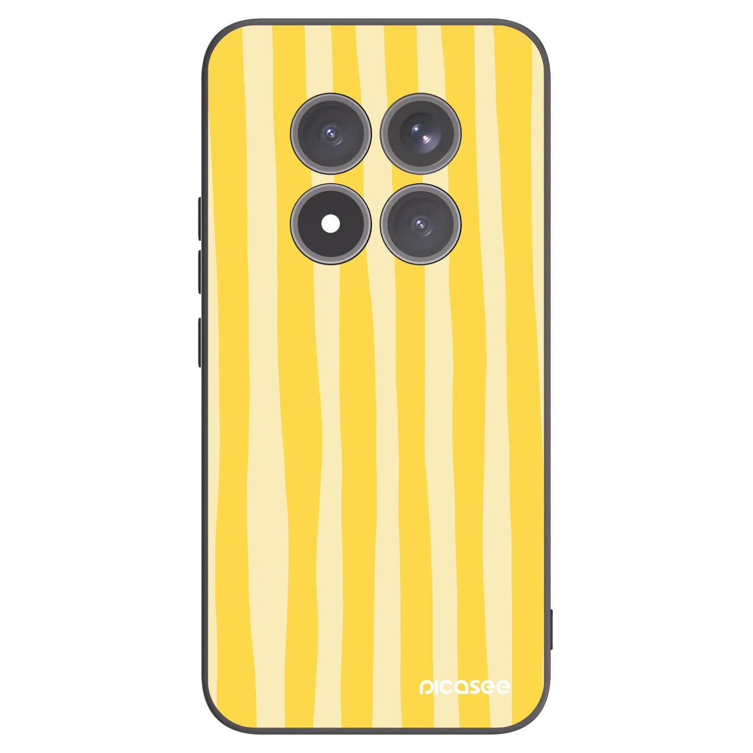 Picasee husă neagră din silicon pentru Xiaomi Redmi Note 15 Pro+ - Lines lemon