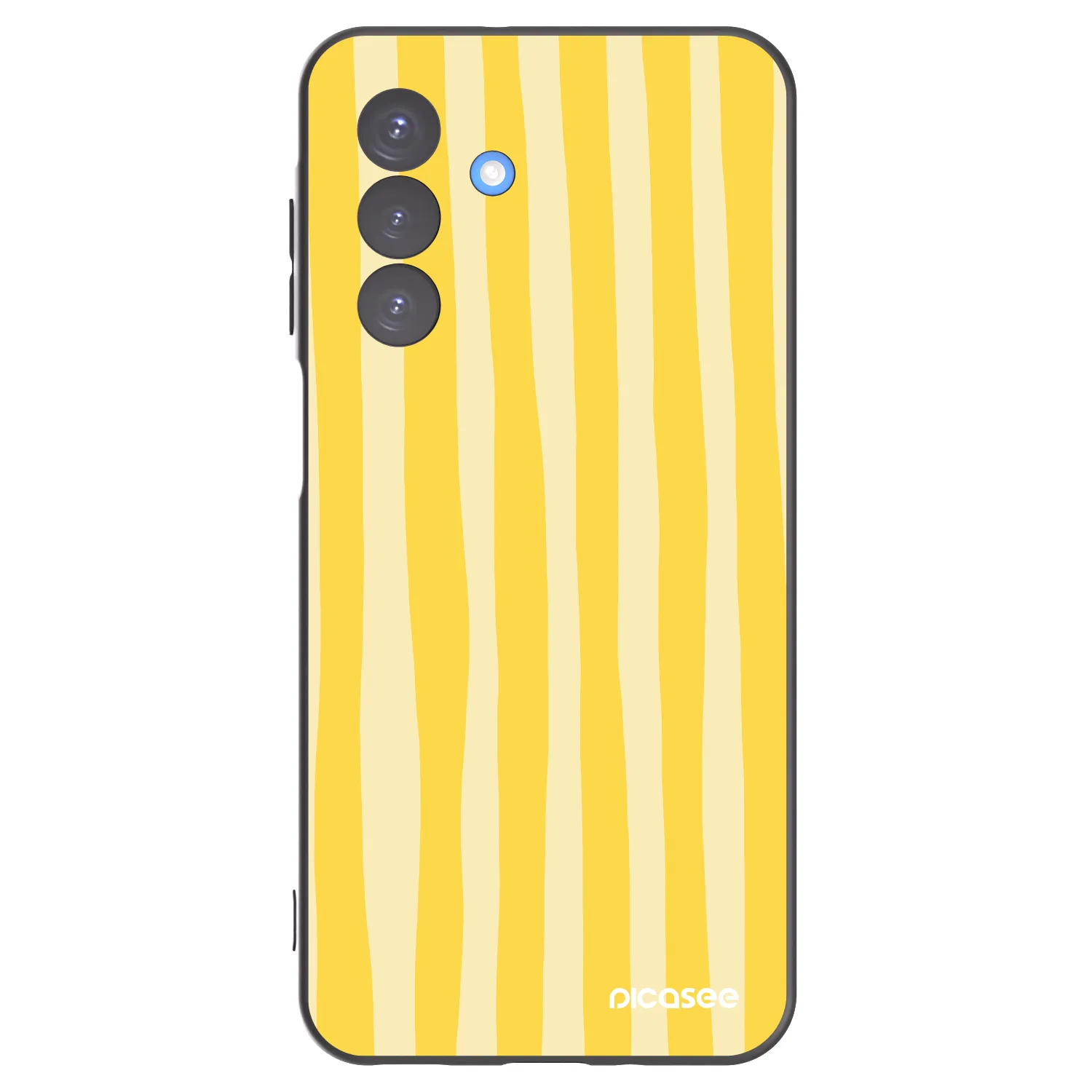 Picasee husă neagră din silicon pentru Samsung Galaxy A17 5G - Lines lemon