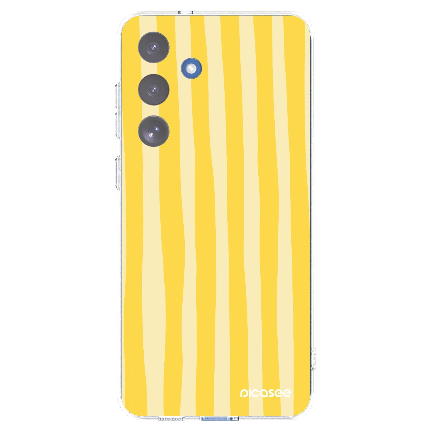 Picasee husă transparentă din silicon pentru Samsung Galaxy S25 FE 5G - Lines lemon