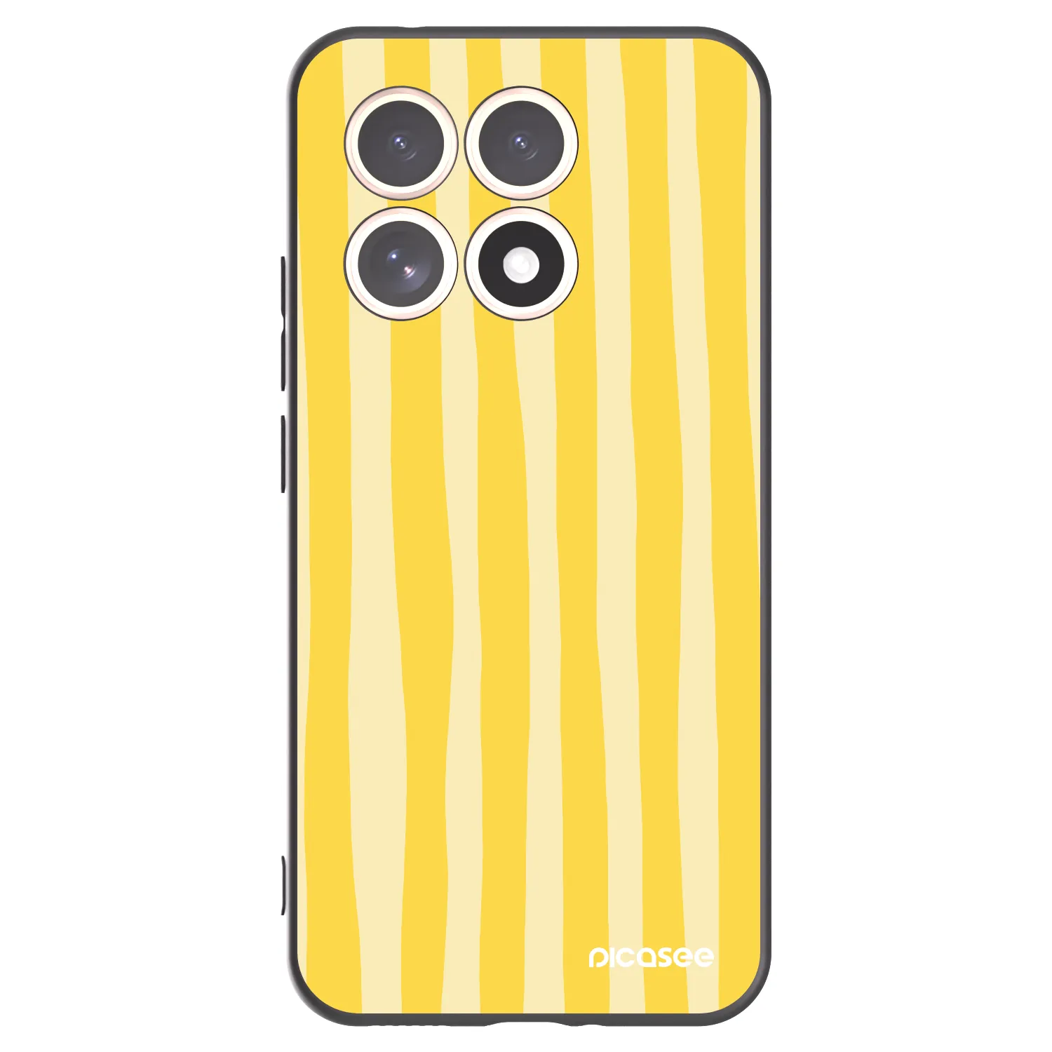 Picasee husă neagră din silicon pentru Xiaomi 15T - Lines lemon