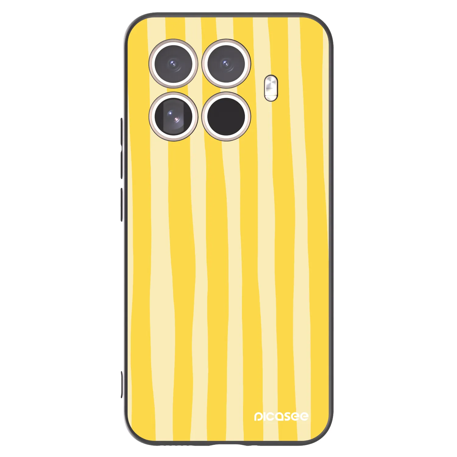 Picasee husă neagră din silicon pentru Xiaomi 15T Pro - Lines lemon