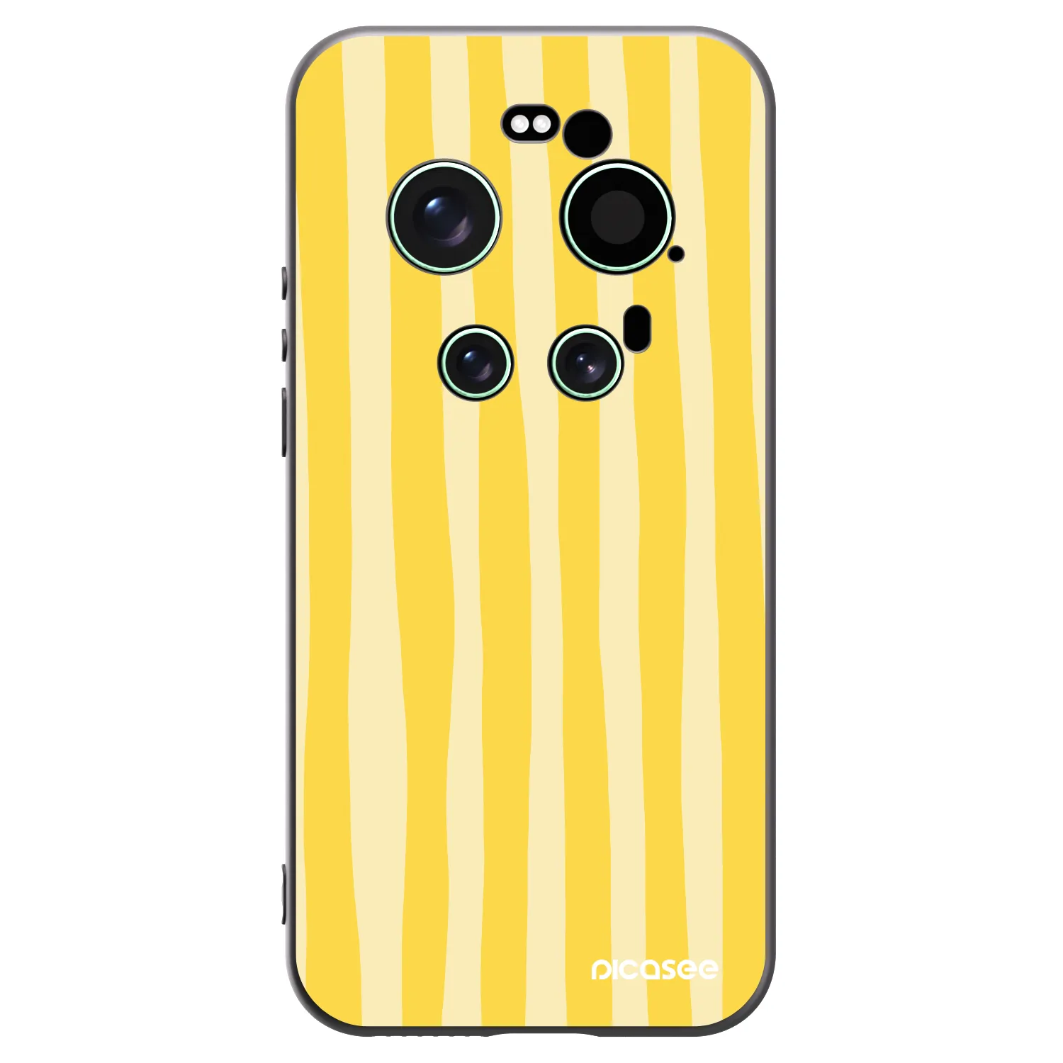 Picasee husă neagră din silicon pentru Xiaomi 17 Ultra - Lines lemon