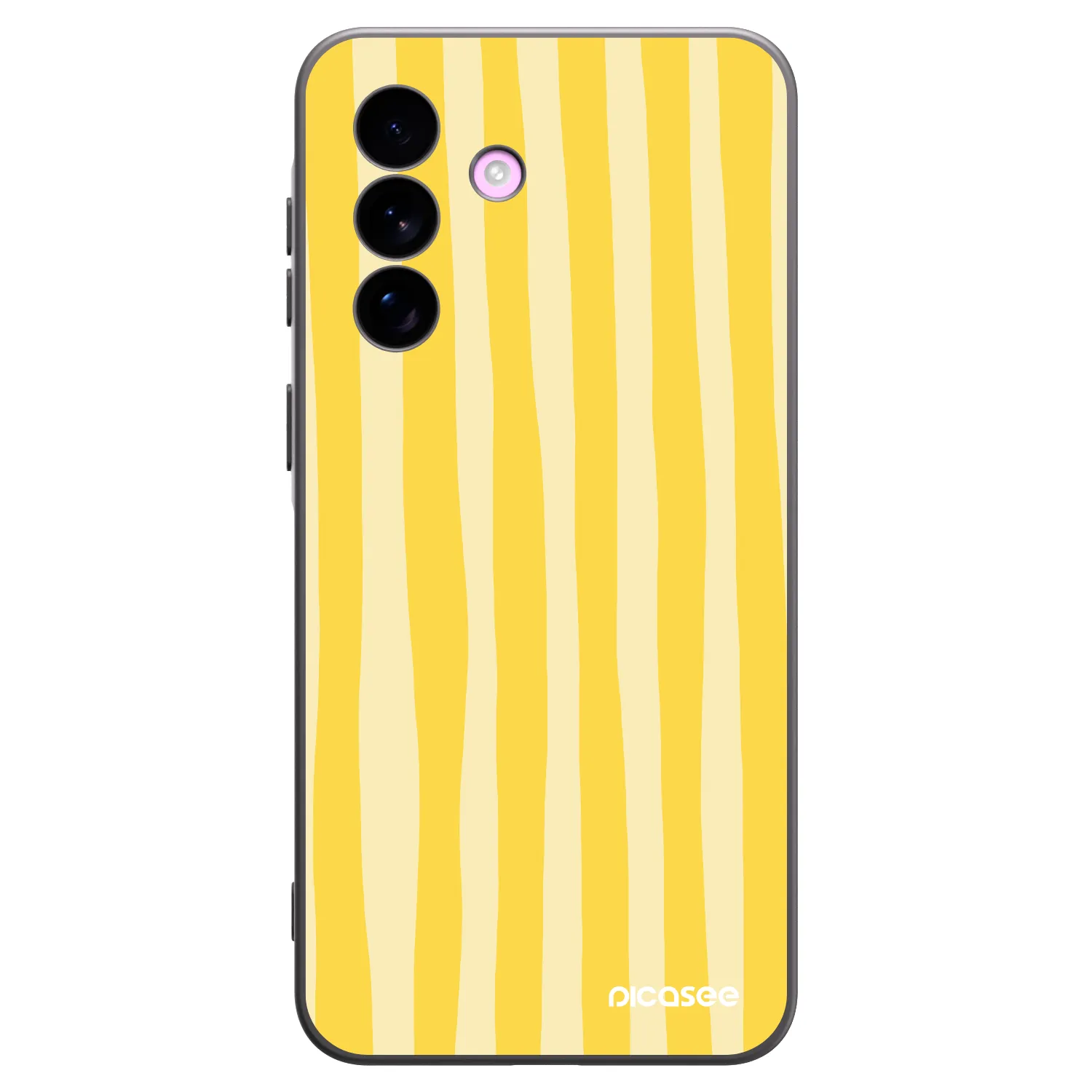 Picasee husă neagră din silicon pentru Samsung Galaxy A57 5G - Lines lemon
