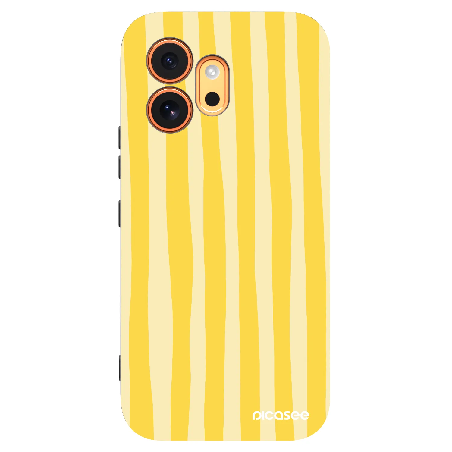 Picasee husă neagră din silicon pentru Honor 600 - Lines lemon