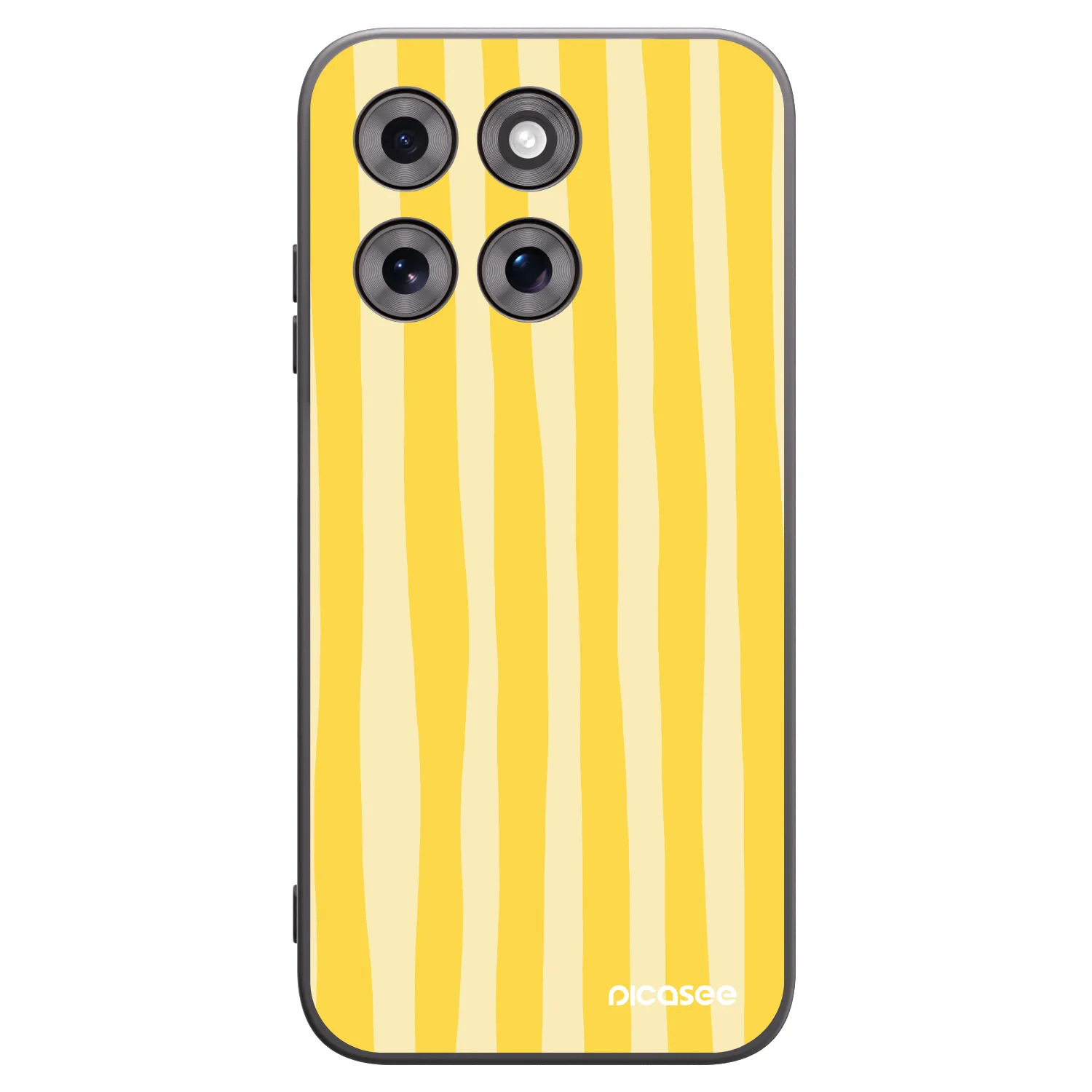 Picasee husă neagră din silicon pentru Motorola Moto G77 - Lines lemon
